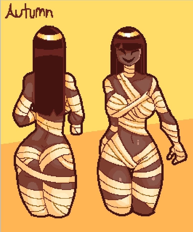 1girls antum(professorcorvus) dark-skinned_female mummy professorcorvus