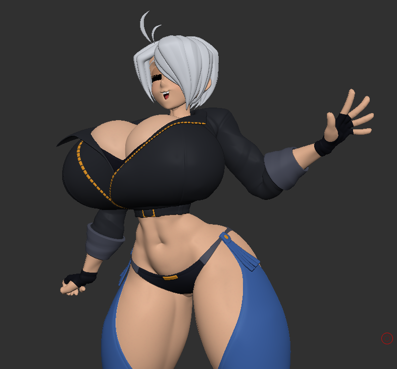 1girls angel_(kof) big_ass big_breasts breasts busty carro3dsculpts clothed clothed_female curvaceous curvy curvy_female curvy_figure cute female gloves huge_breasts jacket king_of_fighters leather leather_clothing legwear light-skinned_female light_skin pale-skinned_female pale_skin short_hair standing thick thick_thighs thighs thong voluptuous voluptuous_female white_hair white_skin wide_hips