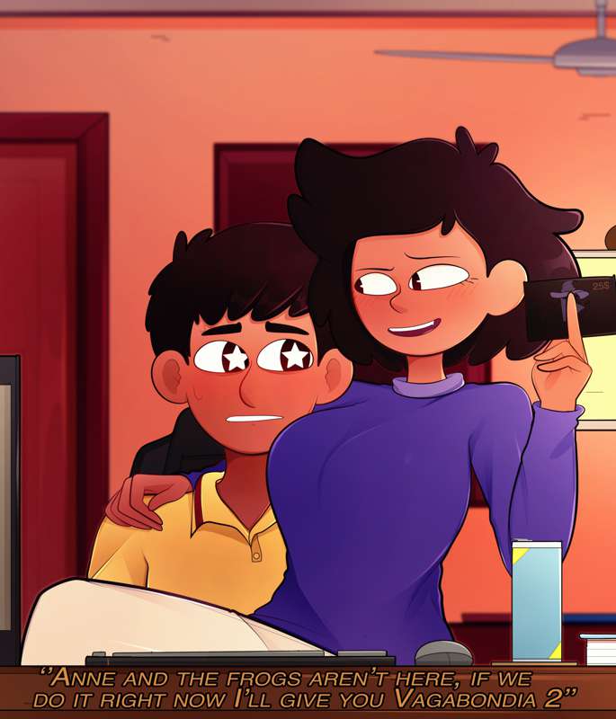 amphibia arkeus bee_boonchuy canon_couple husband_and_wife loving_couple mr._boonchuy mrs._boonchuy oum_boonchuy straight_hair tagme wholesome