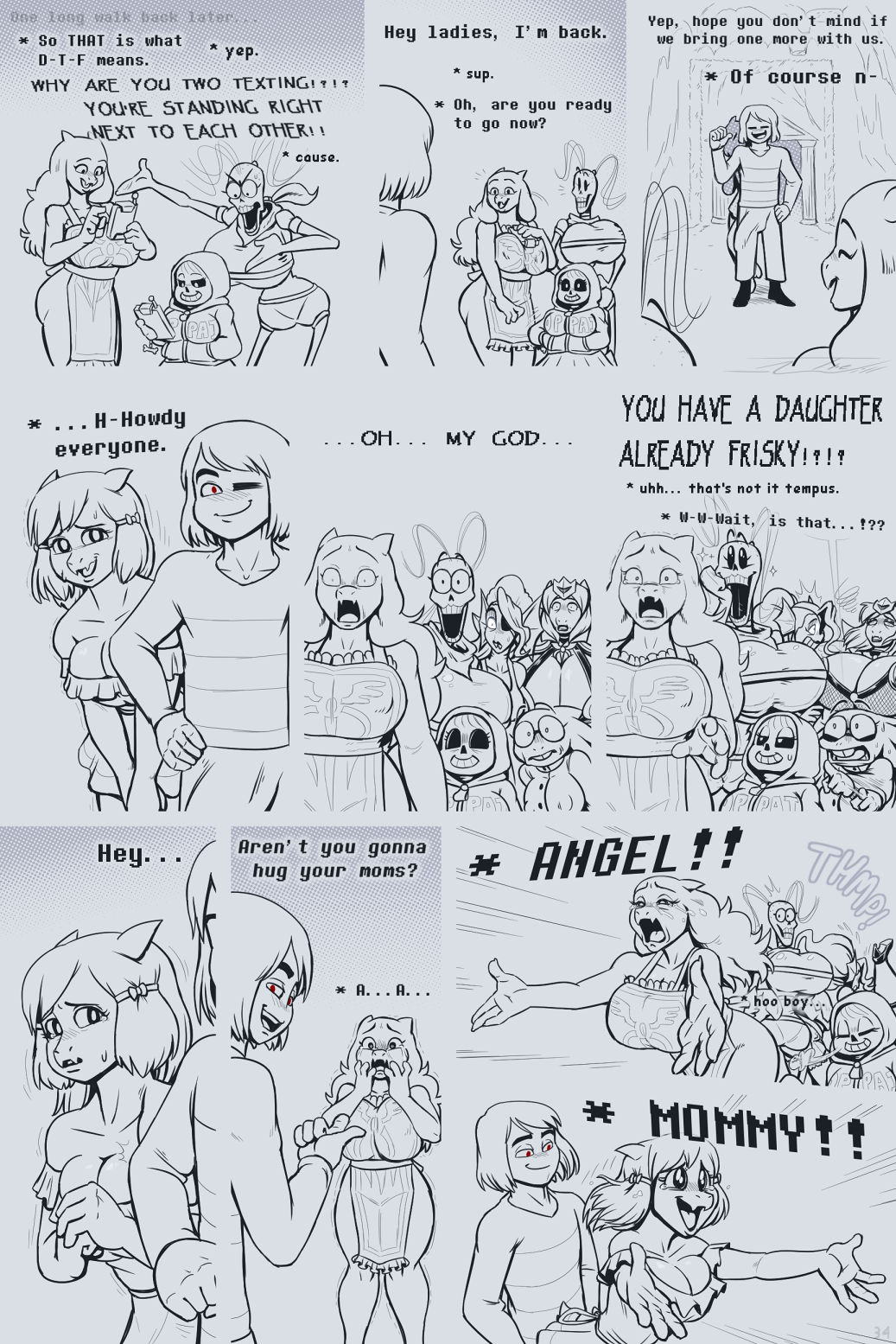 alphys alphys_au alternate_universe angel_derear animated_skeleton anthro armor asgore_dreemurr asriel_dreemurr ass big_breasts big_butt bikini_armor blush bodily_fluids bone boss_monster bottomless bottomwear bovid bow_accessory breasts caprine cellphone clothed clothing coat comic comic_(under(her)tail) crying curvy_figure dinosaur dress eye_patch eyewear fainted female female_asriel fishnet footwear frisk_(undertale) frisky_(under(her)tail) glasses gloves glowing glowing_eyes group halftone handwear hi_res high_heels hoodie human lab_coat male mammal marine monster nipple_outline nokyel_(under(her)tail) papyrus_(undertale) partially_clothed phone red_eyes reptile rule_63 sans sans_(undertale) scalie shorts skeleton skirt spread_arms standing sweat syhpla tears tempus_(under(her)tail) text thewill topwear toriel tutori_(under(her)tail) unconvincing_armor undead under(her)tail undertale undertale_(series) undyne voluptuous wide_eyed wide_hips