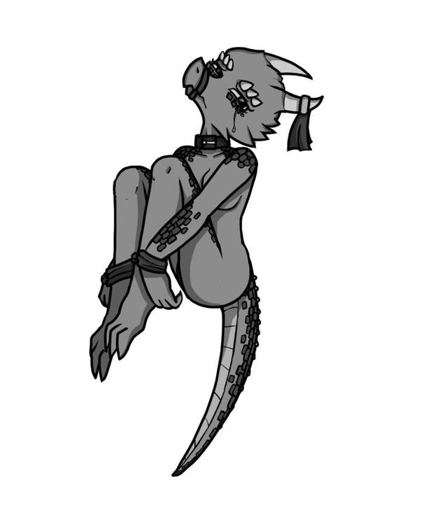 abducted anthro argonian binding bondage bondage bound dominated kobold rape reptile reptile_humanoid slave slavegirl solo submissive submissive_female the_elder_scrolls
