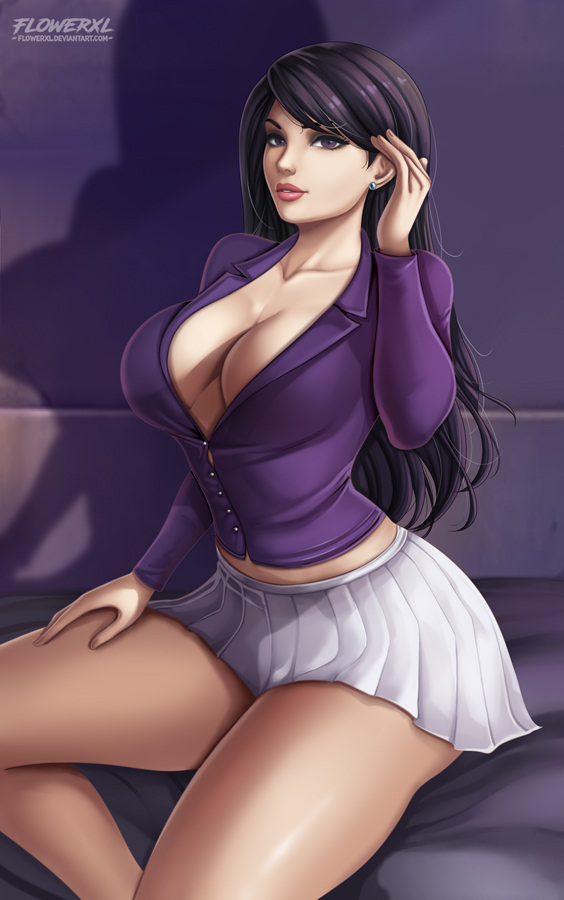 1girls, breasts, cleavage, dc, dc comics, dcau, female, female only, flowerxl, lois lane, lois lane (dcau), pinup, solo, superman (series), superman: the animated series