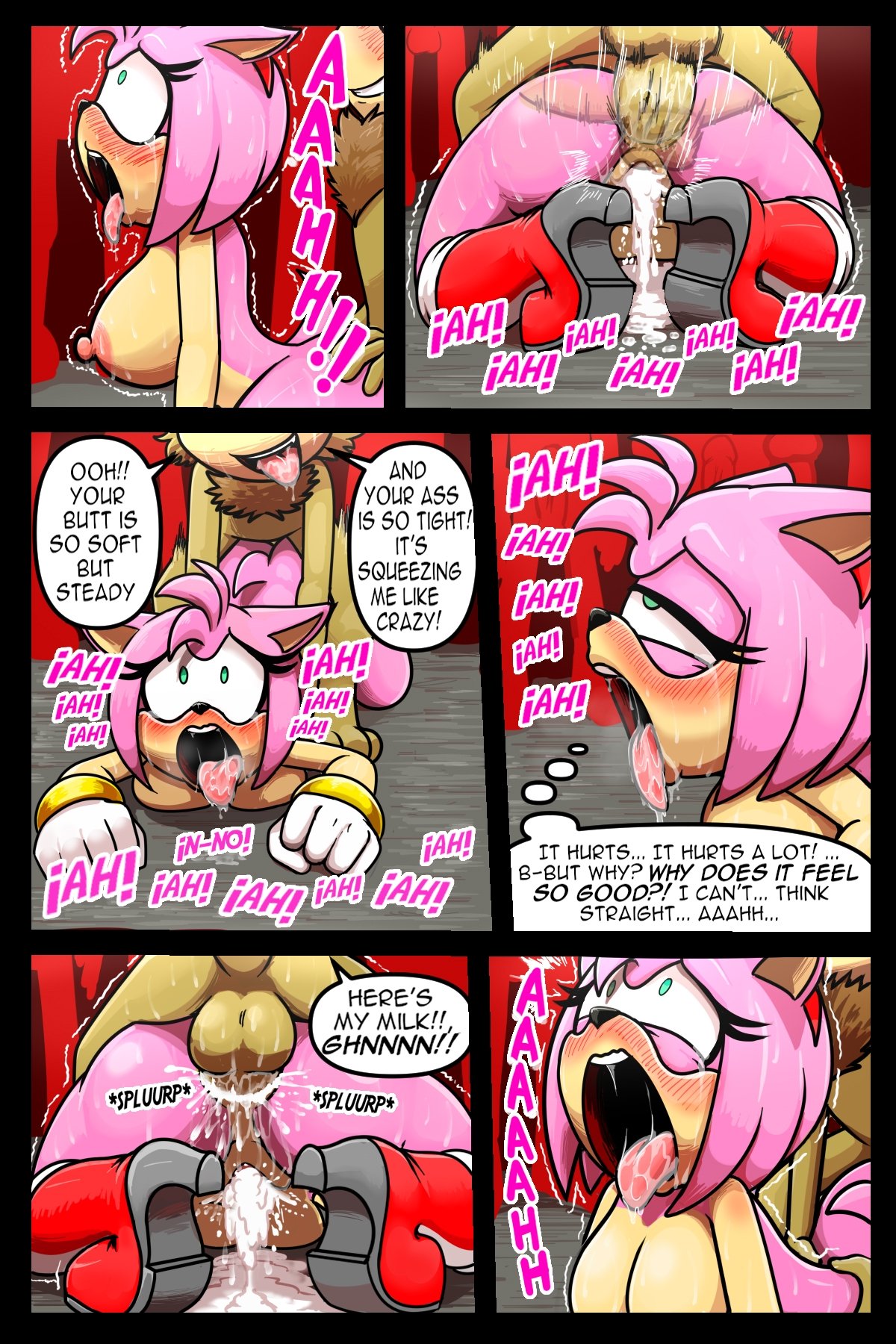 1girls, ahe gao, amy rose, anal, anal rape, anal sex, anthro, anthro on anthro, bending over, bent over, blush, boots, captured, captured heroine, crying, crying with eyes open, cute, defeated, defeated heroine, dexstar, doggy style, female, forced, from behind, from behind position, fucked senseless, functionally nude female, furry, furry female, green eyes, held down, helpless, kidnapped, naked, nude, nude female, painal, penetration, pink fur, rape, red boots, rough sex, scared, sex slave, sonic (series), sonic the hedgehog (series), tears, unwanted arousal, worried, worried expression