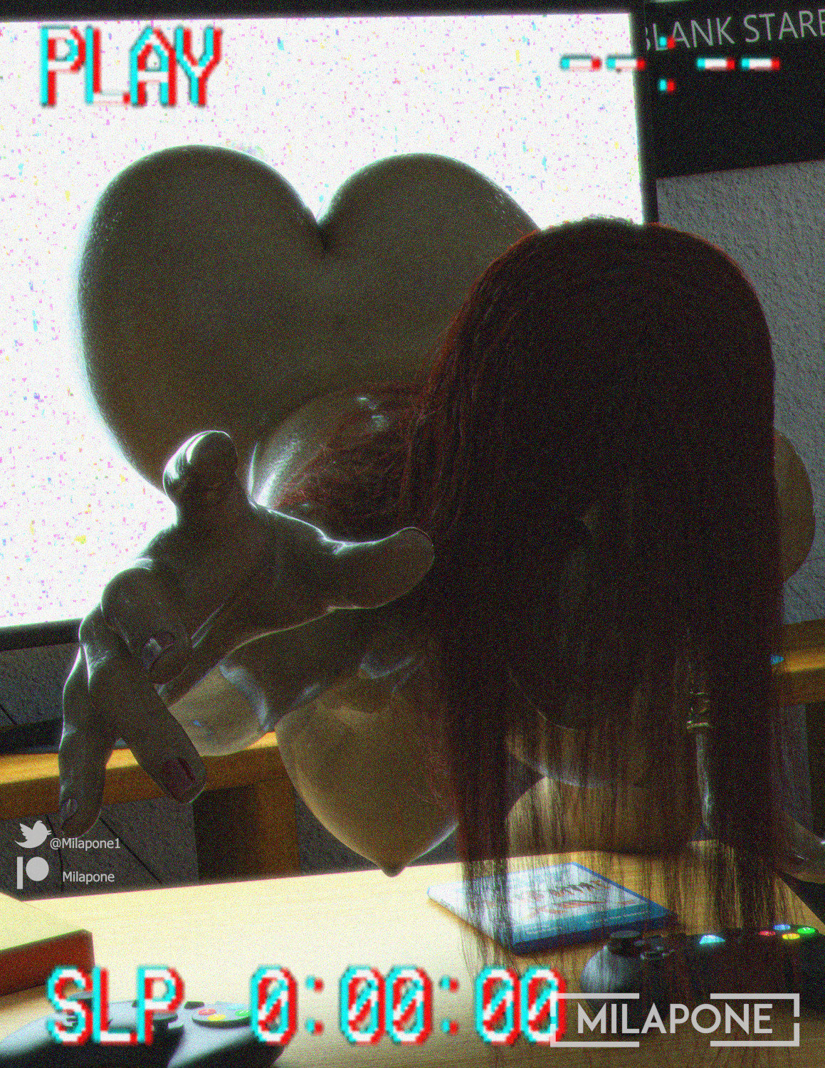 1girls, 3d, apex legends, breasts, busty, female, female focus, female only, halloween, halloween costume, hourglass figure, loba (apex legends), milapone, phasing, phasing through tv, pinup, pinup pose, pose, posing, solo, tagme, television, the ring, tv, wide hips, yamamura sadako, yamamura sadako (cosplay)