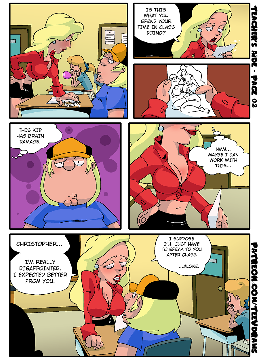 chris_griffin comic family_guy female lana_lockhart tagme_(character) teacher's_aide teev