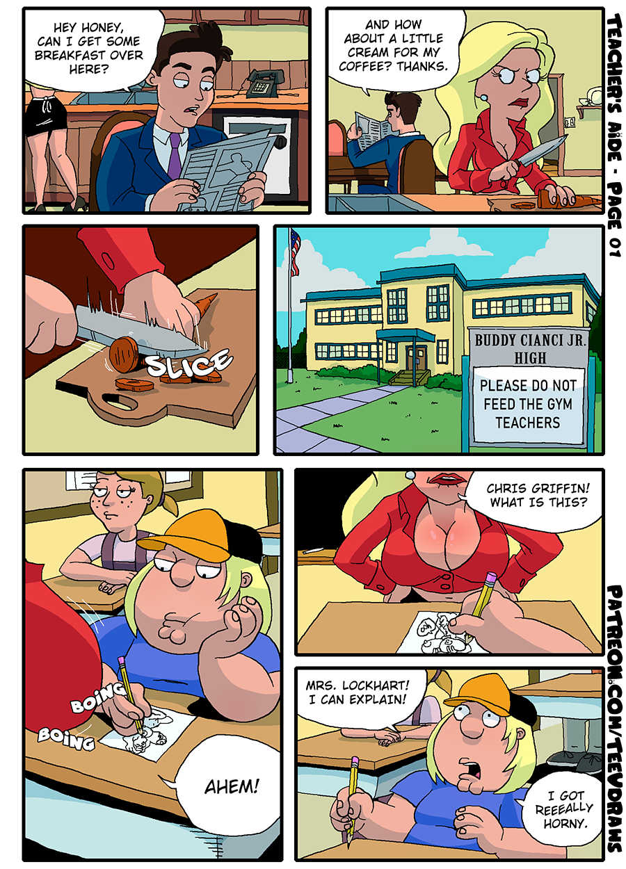 chris_griffin comic family_guy female lana_lockhart tagme_(character) teacher's_aide teev