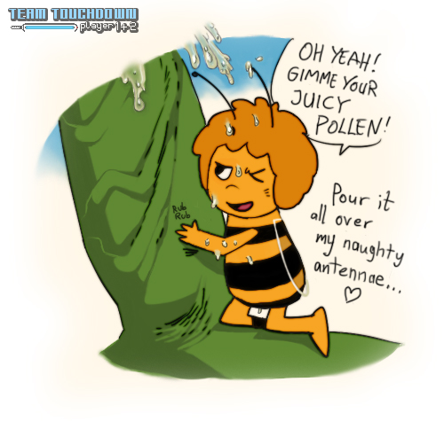 bug_girl cum maya_(maya_the_bee) maya_the_bee team_touchdown