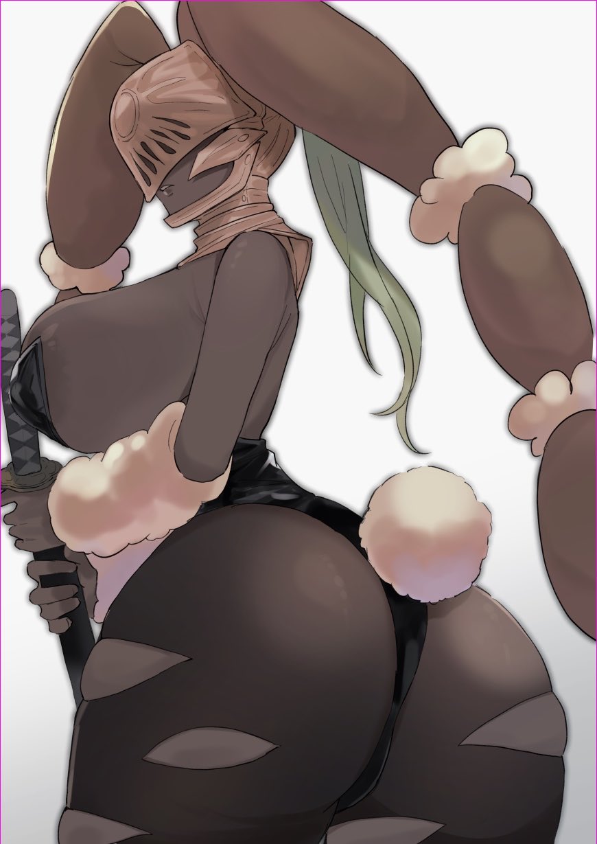 bunny girl, bunnysuit, cosplay, dark skin, dark-skinned female, elden ring, elden ring nightreign, executor (nightreign), fromsoftware, genderswap, genderswap (mtf), ki (qrg8l), lopunny, lopunny (cosplay), mega lopunny, mega lopunny (cosplay), nightreign, pokemon, pokemon dppt, rule 63, rule63