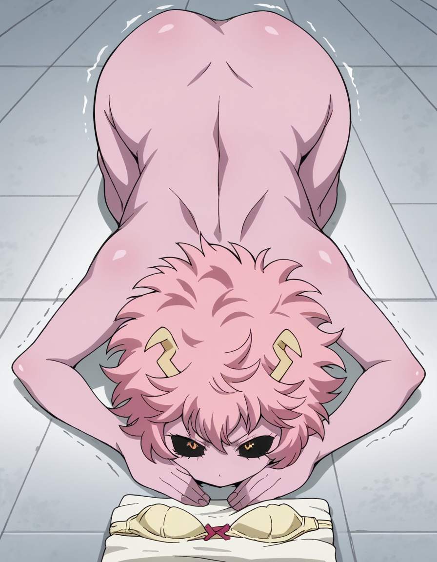 ai_generated ashido_mina ass back bare_ass bare_legs beg begging_for_anal begging_pose bent_knees black_sclera blush bones_(company) bow bow_bra bra breasts clothes_removed clothing colored_sclera colored_skin completely_nude completely_nude_female dimples_of_venus fat_ass female female_only giant_ass horns huge_ass kneeling large_ass large_breasts looking_at_viewer mina_ashido my_hero_academia nude nude_female on_floor pink_hair pink_skin round_ass sexy_ass shiny shiny_skin short_hair shounen_jump solo student teen teen_girl teenage teenage_girl teenager thighs tile_floor tiles top-down_bottom-up trembling underwear yellow_bra yellow_eyes yellow_panties