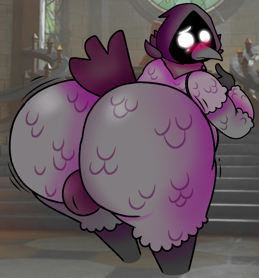 ass_focus backsack bubble_butt bubble_butt_(male) corvid corvus_(fortnite) corvus_(genus) crow fortnite fortnite:_battle_royale huge_ass huge_butt male non-human toony unknown_artist