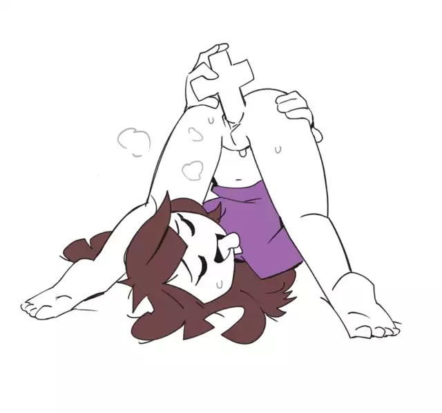 1girls, artist request, bottomless, cross, female, jaiden, jaiden animations, jaidenanimations, legs apart, masturbating with cross, masturbation, sweat, sweatdrop, sweating, tagme, tongue, tongue out, youtube, youtuber