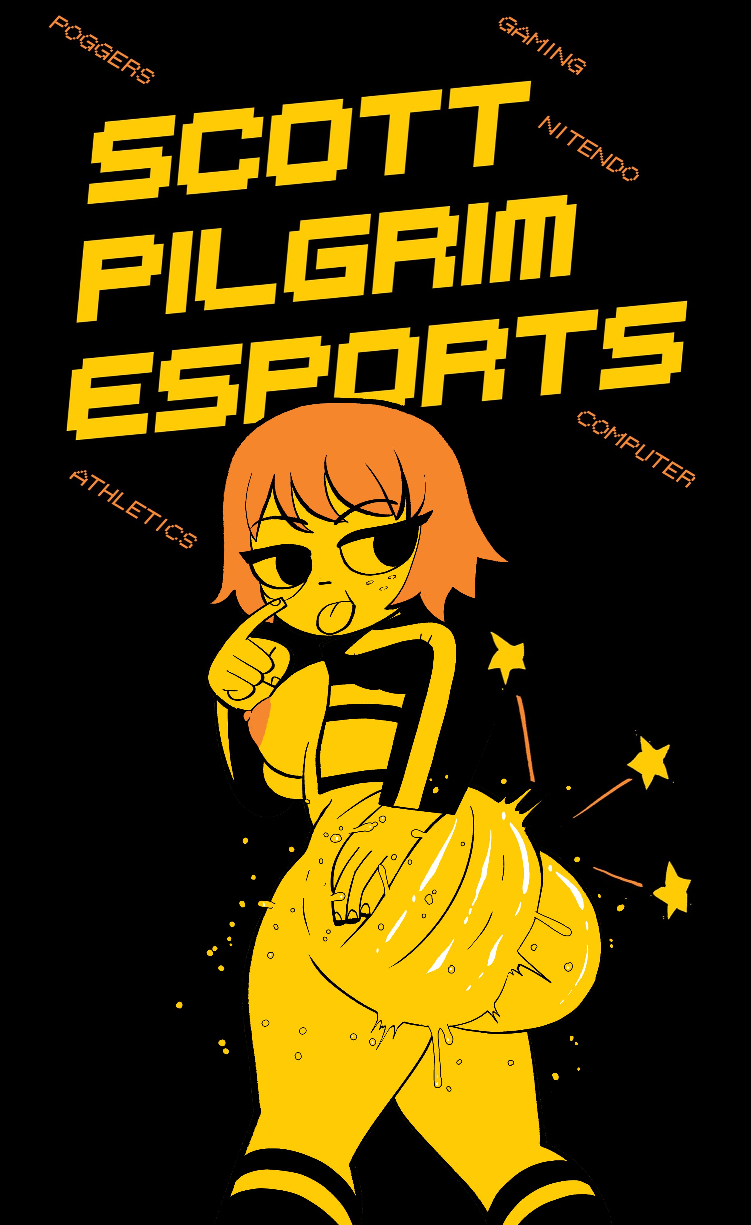 ass, big ass, big breasts, breasts, doompypomp, female, freckles, huge ass, kim pine, mocking, scott pilgrim, slapping butt, sweat, sweatdrop, tagme, tongue, tongue out