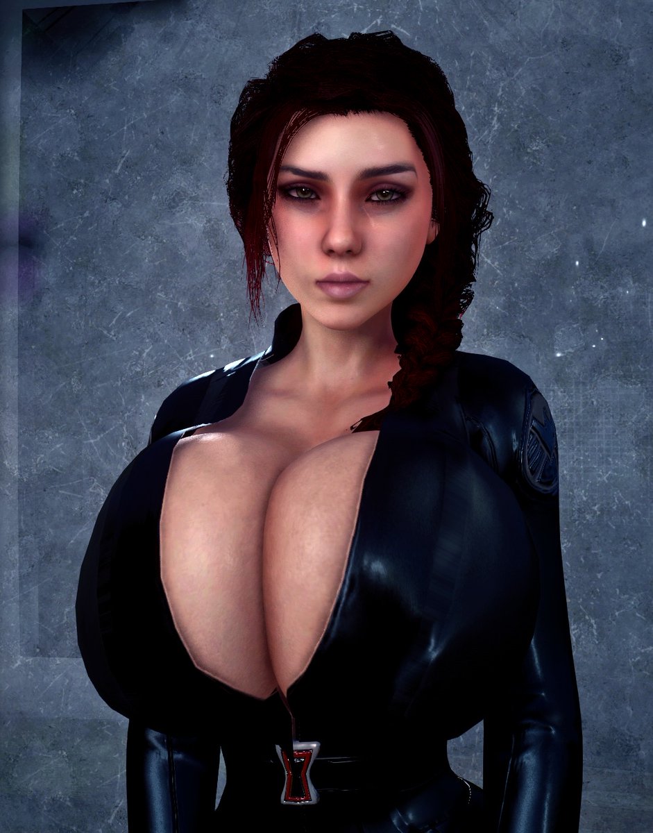 1girls 3d alternate_breast_size big_breasts black_widow_(marvel) blue_eyes bodysuit breasts breasts_bigger_than_head busty cleavage curvy female huge_breasts human human_only large_breasts leather light-skinned_female light_skin marvel marvel_cinematic_universe natasha_romanoff red_hair s.h.i.e.l.d. scarlett_johansson sfwvaako skin_tight solo solo_female tight_clothing top_heavy unzipped unzipped_bodysuit upper_body vaako virtamate voluptuous