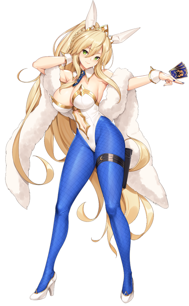 artoria_pendragon artoria_pendragon_(swimsuit_ruler) blonde_hair bunny_ears bunnysuit cleavage clothed fate_(series) high_heels large_breasts leotard render solo_female tony_guisado transparent_background