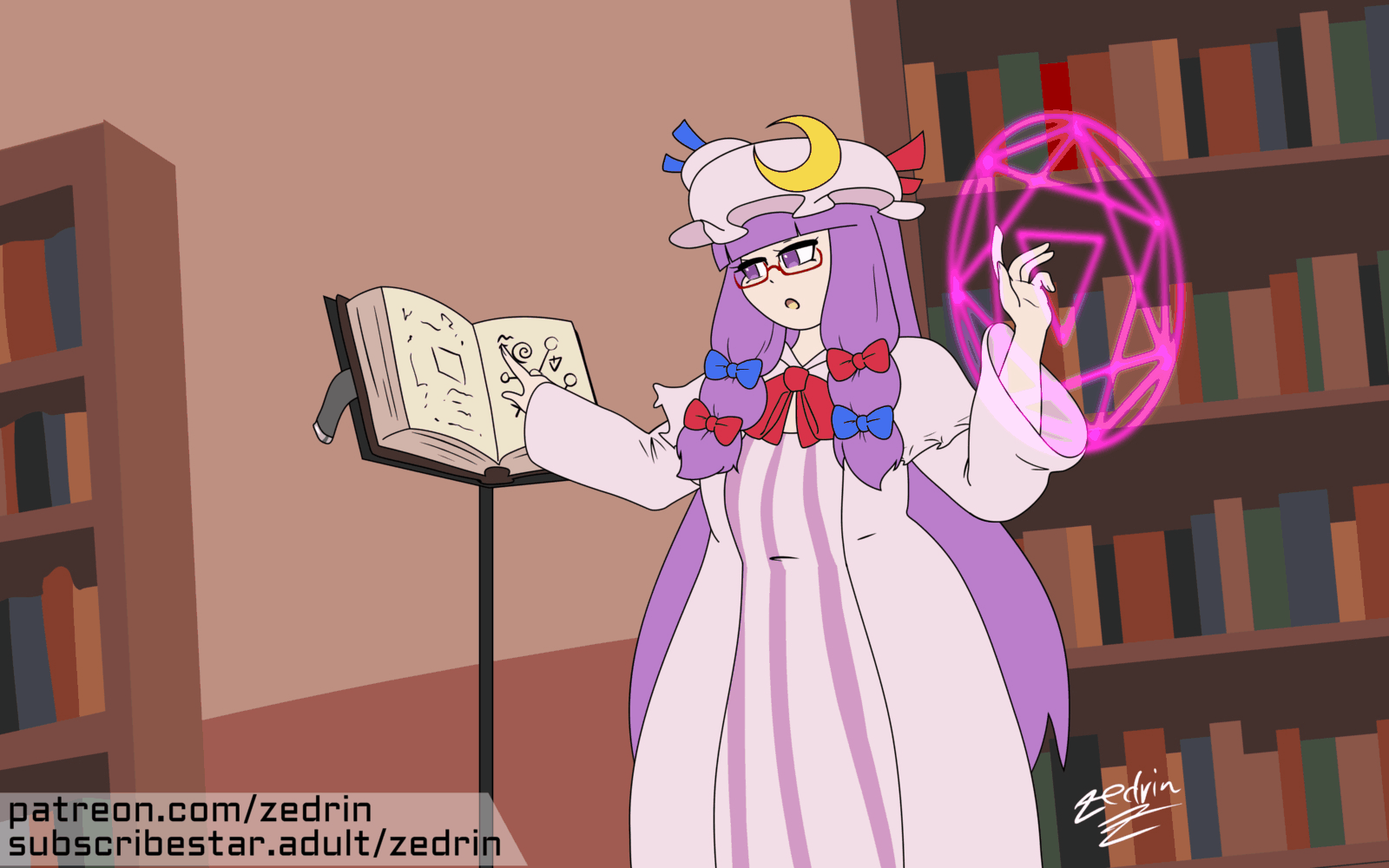 1girls, animated, animated gif, areolae, blush, boobs, breast expansion, breast growth, breast growth (enlargement), breast slip, breasts, breasts out, bursting breasts, color, embarrassed expression, expansion, gif, girl with glasses, glasses, koakuma, magic, nipples, nude female, patchouli knowledge, puffy nipples, purple eyes, purple hair, sagging breasts, shocked expression, tits, touhou, transformation, transformation through magic, ugoira, zedrin