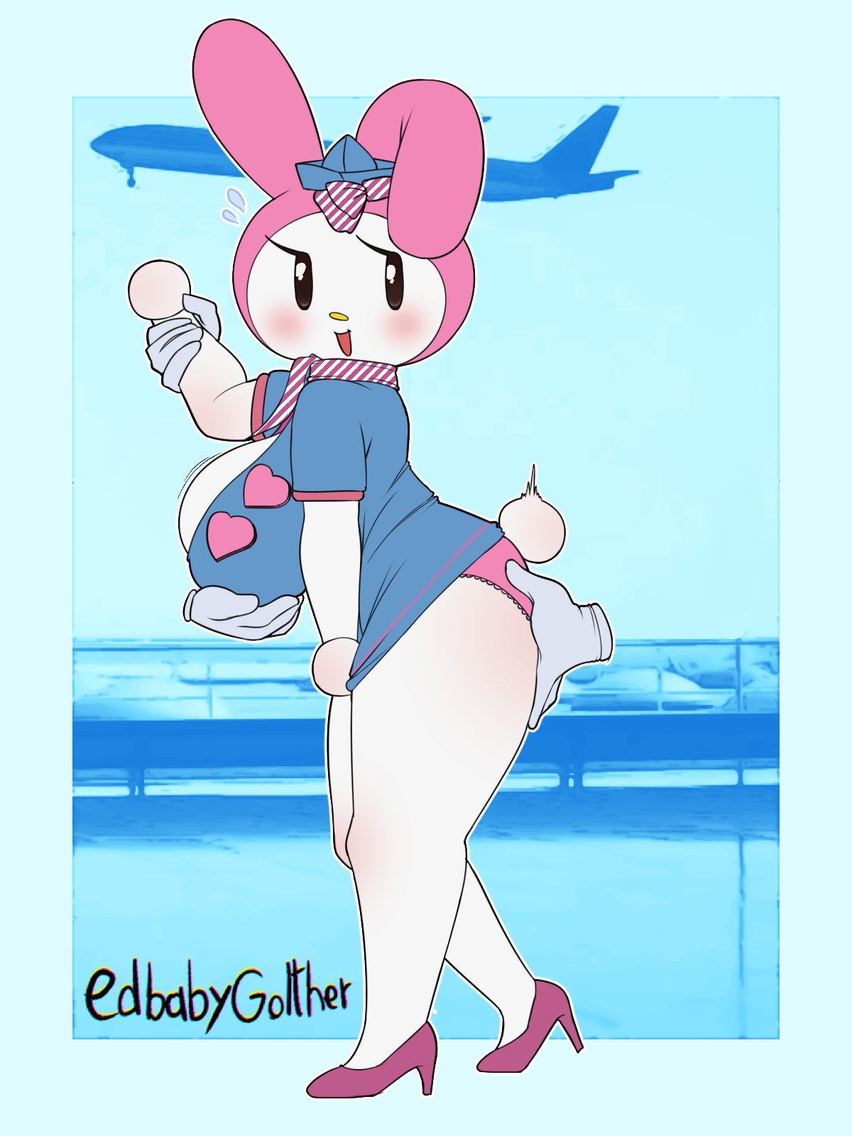 anthro bunny_ears edbabygolther female littleedbaby my_melody onegai_my_melody sanrio tagme