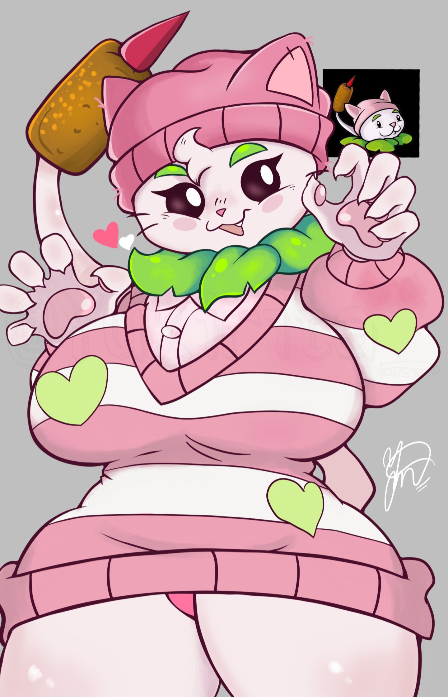 , anthro, anthrofied, ass, cattail (pvz), cute, electronic arts, feline, female, female only, flora fauna, furry, plant, plant humanoid, plantie, plants vs zombies, plants vs. zombies, popcap games, video game character, video games, wholesome, yukirita