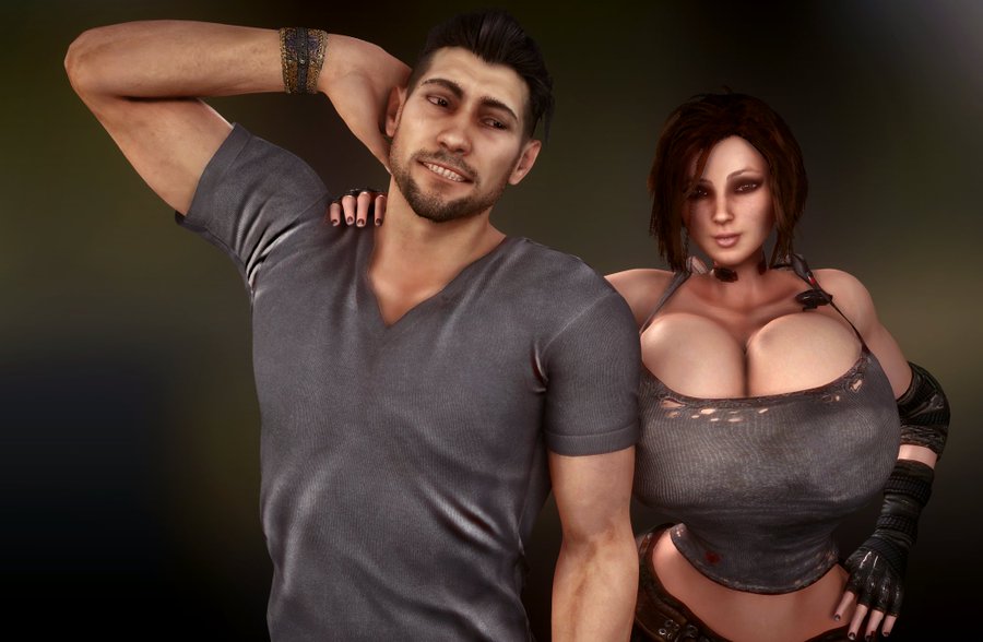 1boy 1boy1girl 1girls 3d alternate_breast_size bare_shoulders big_breasts breasts breasts_bigger_than_head brown_hair brunette bulletstorm busty cleavage clothed clothed_female clothed_male curvaceous curvy curvy_figure electronic_arts enormous_breasts epic_games eyebrows eyelashes eyes eyeshadow female gigantic_breasts hair hips hourglass_figure huge_breasts human human_female human_male human_only hyper hyper_breasts large_breasts legs light-skinned_female light_skin lips looking_at_another looking_at_partner looking_at_viewer male male/female nose people_can_fly sfwvaako shiny shiny_skin short_hair straight thick_legs thick_lips thick_thighs thighs tombo top_heavy top_heavy_breasts trishka_novak upper_body vaako voluptuous wide_hips