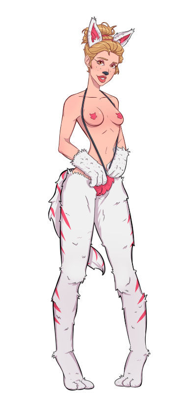 2020 almost_naked blonde_hair breasts character_sheet female_focus female_only freckles furry furry_legs kink_inc. looking_at_viewer model_sheet nipples_covered no_bra normal_breasts nutaku orange_eyes pale-skinned_female pasties petal_(kink_inc.) solo_female solo_focus tender_troupe transparent_background white_fur wolf_ears wolf_paws wolf_tail