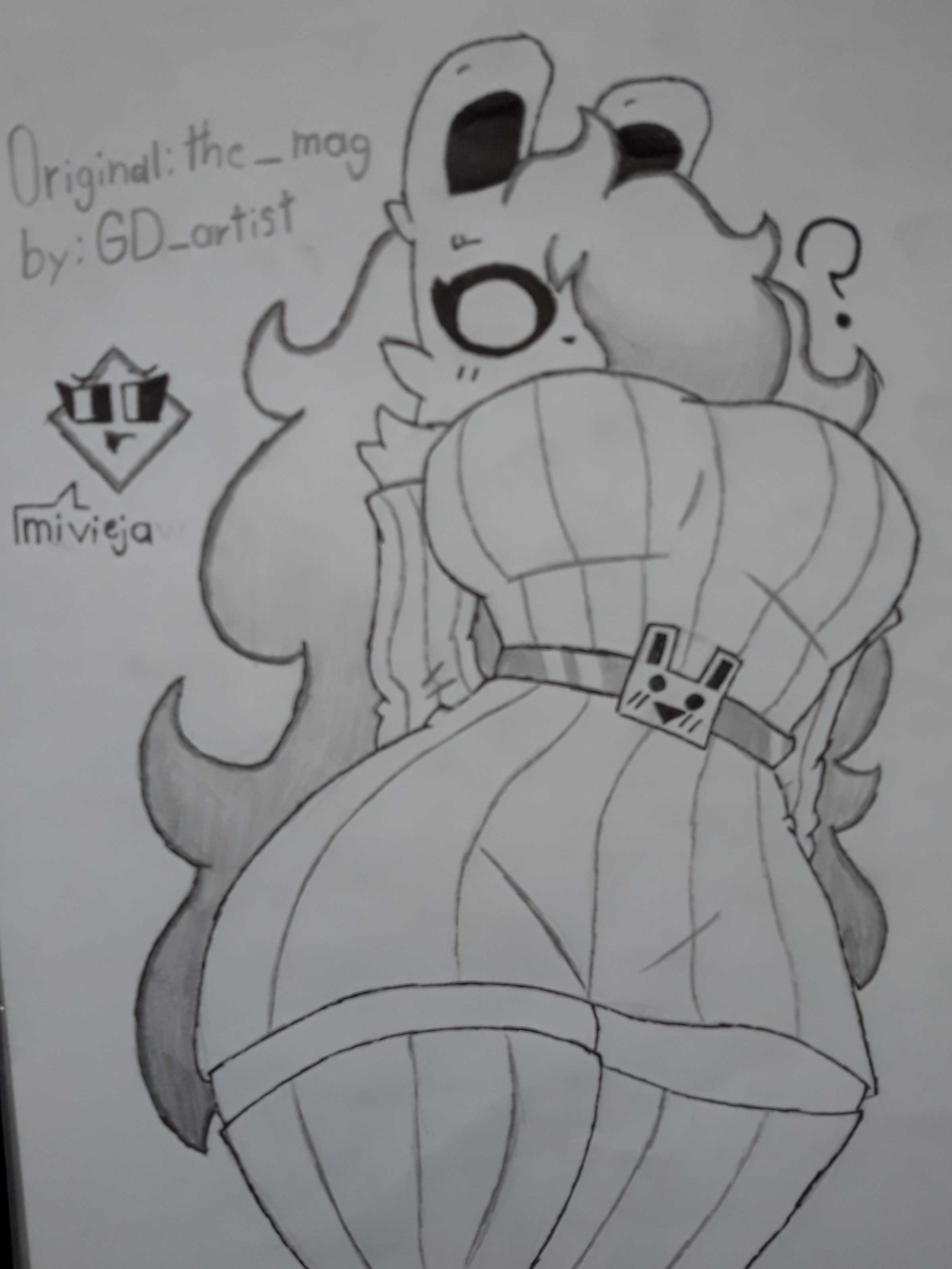 cube 459 (geometry dash), femgram, femgram (the mag), geometry dash, traced, traced art