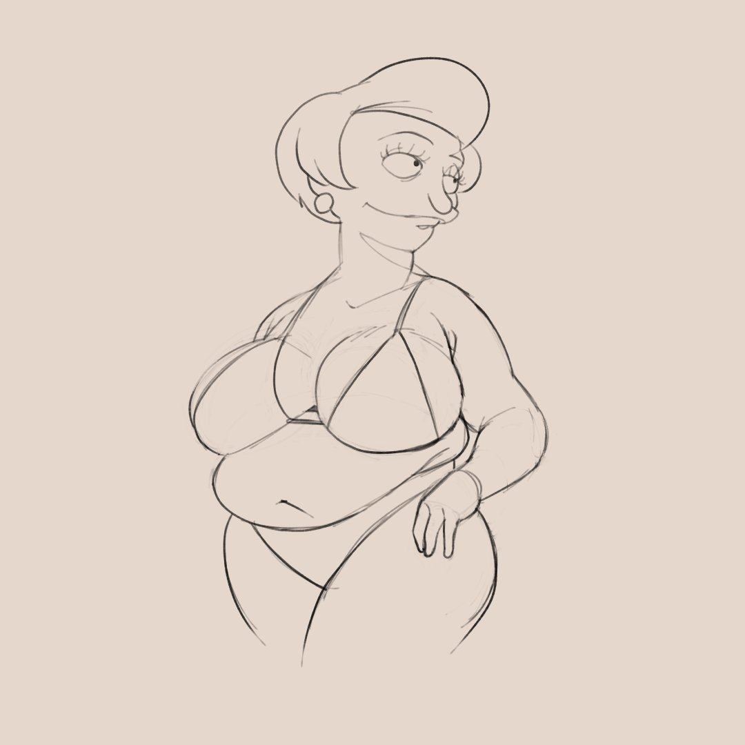 Edna Krabappel (The Simpsons) Rule 34 Image