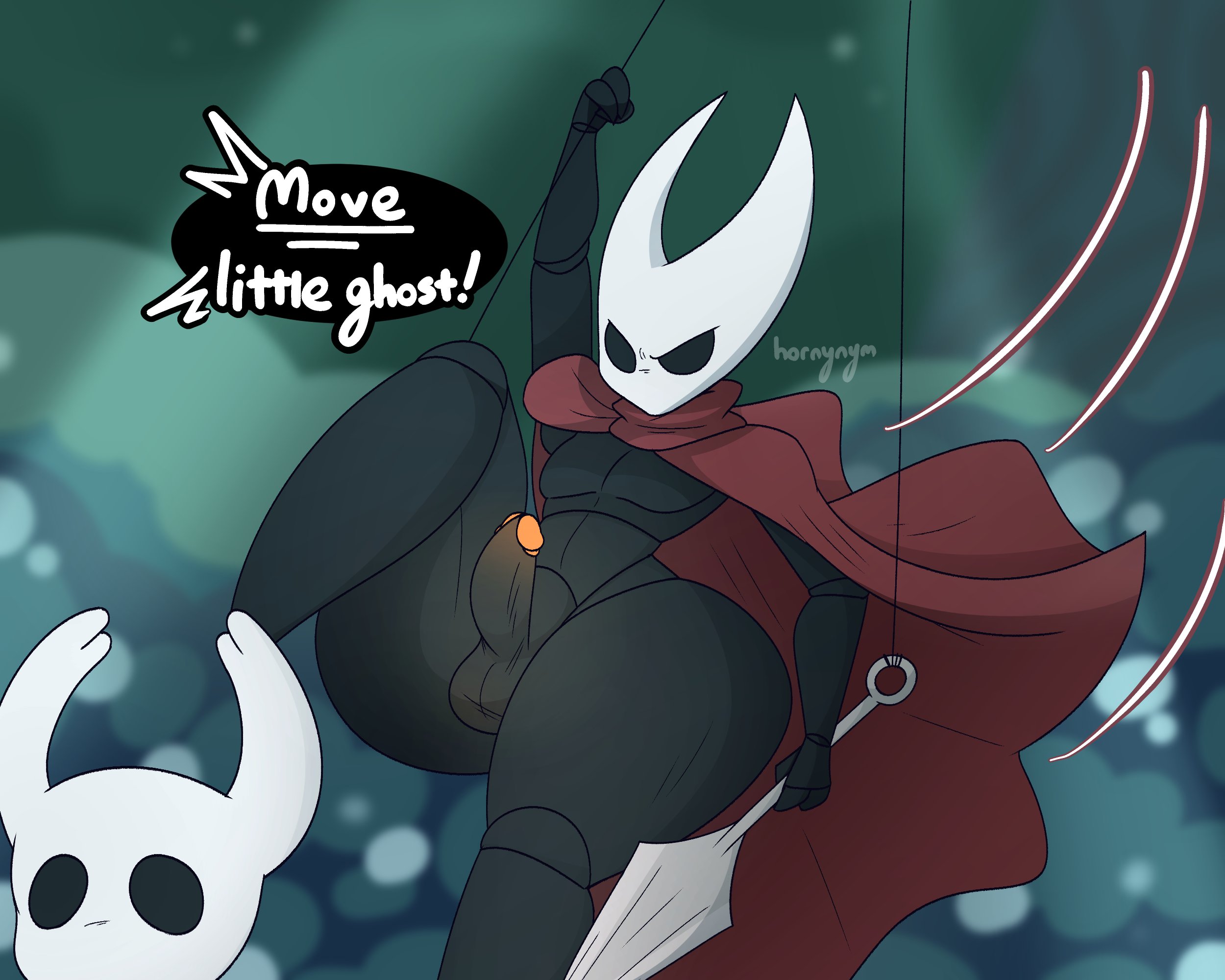2021, ass, balls, bug, cape, cock, dialogue, erect penis, erection, fat ass, femboy, fit, fit male, futanari, genderswap, genderswap (ftm), hollow knight, hornet (hollow knight), hornynym, hyper, hyper ass, insects, intersex, large ass, male, mostly nude, nippleless, pecs, pectorals, penis, rule 63, siblings, the knight (hollow knight), thick thighs, unaware, upskirt, wardrobe malfunction, wide hips