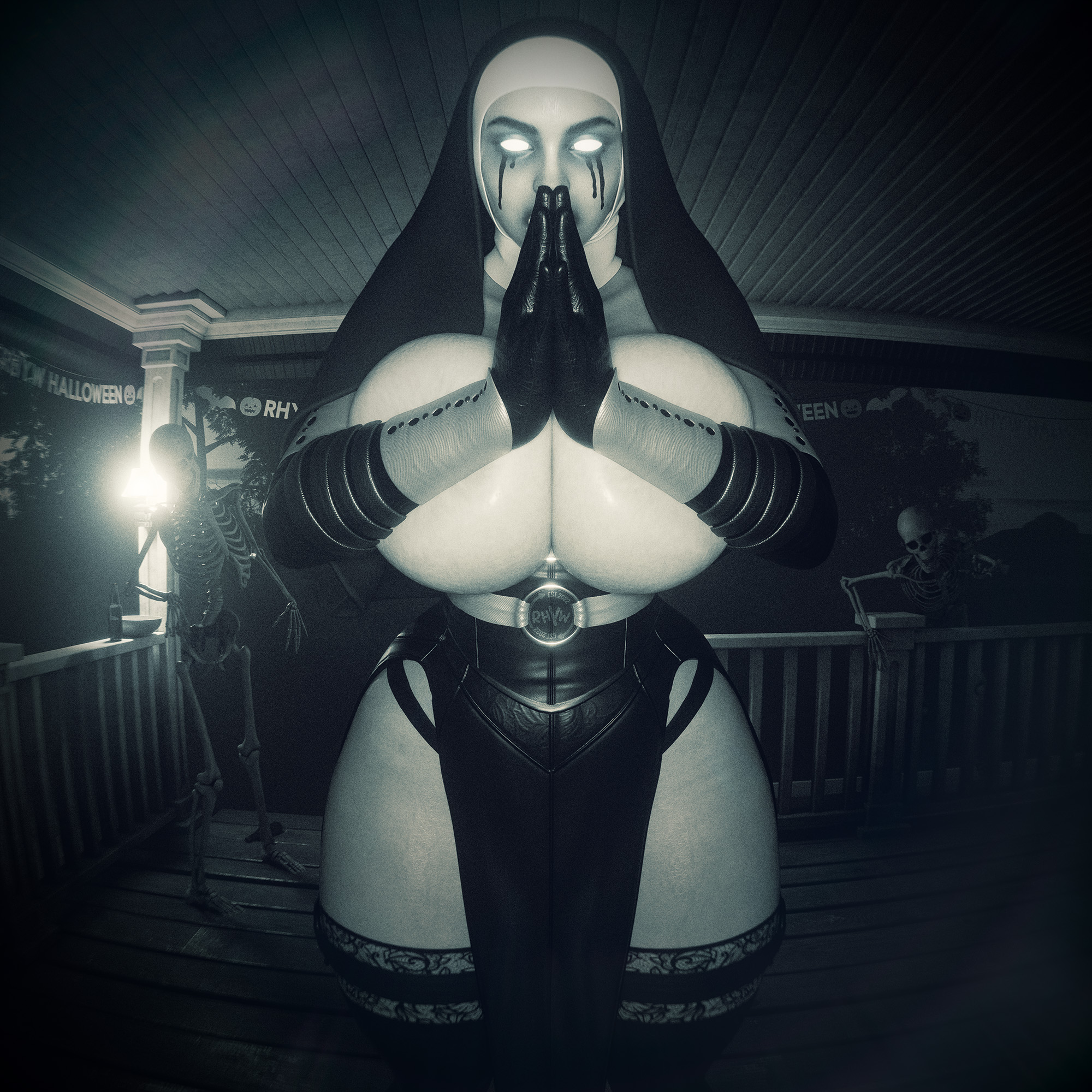 1girls, 3d, ass, ass bigger than head, big ass, big breasts, big thighs, breasts, breasts bigger than head, curvaceous, curvy, curvy figure, female, hips, huge ass, huge breasts, huge thighs, large ass, large breasts, large thighs, light skin, light-skinned female, mature, mature female, necronomi-nun, nightmare waifu, nun, rhywlad, slim waist, thick, thick hips, thick legs, thick thighs, thighs, thighs bigger than head, voluptuous, waist, wide hips, wide thighs
