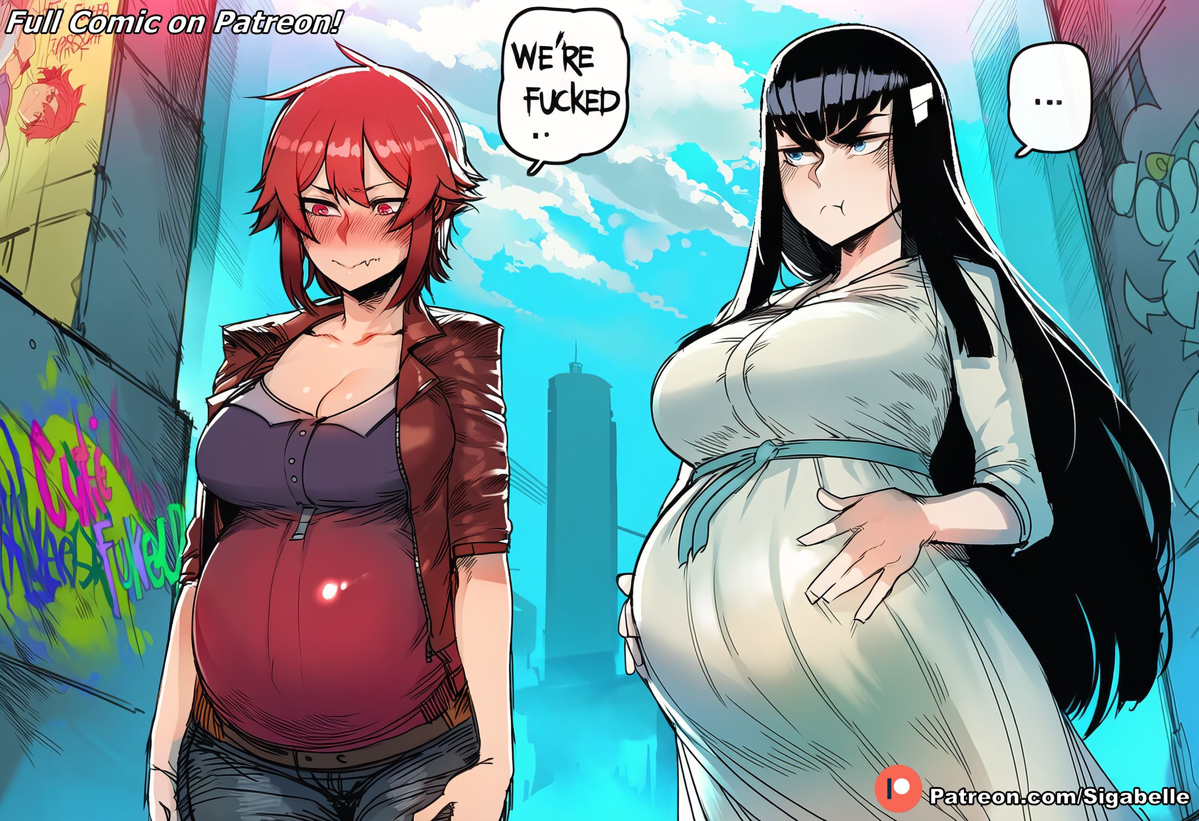 1girls, 2girls, ai assisted, ai generated, aizawa tomo, anime, anime style, balls, big ass, big breasts, blue hair, breasts, caption, clitoris, cock, comic, comic page, curvaceous, curvaceous body, curvaceous female, curvaceous figure, dialogue, female, female focus, fit female, girl, girly, high resolution, highres, horny, hourglass figure, huge ass, huge balls, huge boobs, huge breasts, huge butt, huge cock, huge testicles, huge thighs, kill la kill, kiryuuin satsuki, manga, manga page, medium ass, medium breasts, medium penis, muscular, patreon, penis, pregnant, pregnant female, pussy, red hair, self upload, sexy, shiny, sigabelle, speech bubble, stable diffusion, story, text, text bubble, tomboy, tomo-chan wa onna no ko, uncensored, vagina, voluptuous, voluptuous female, waifu, waifu diffusion, worship