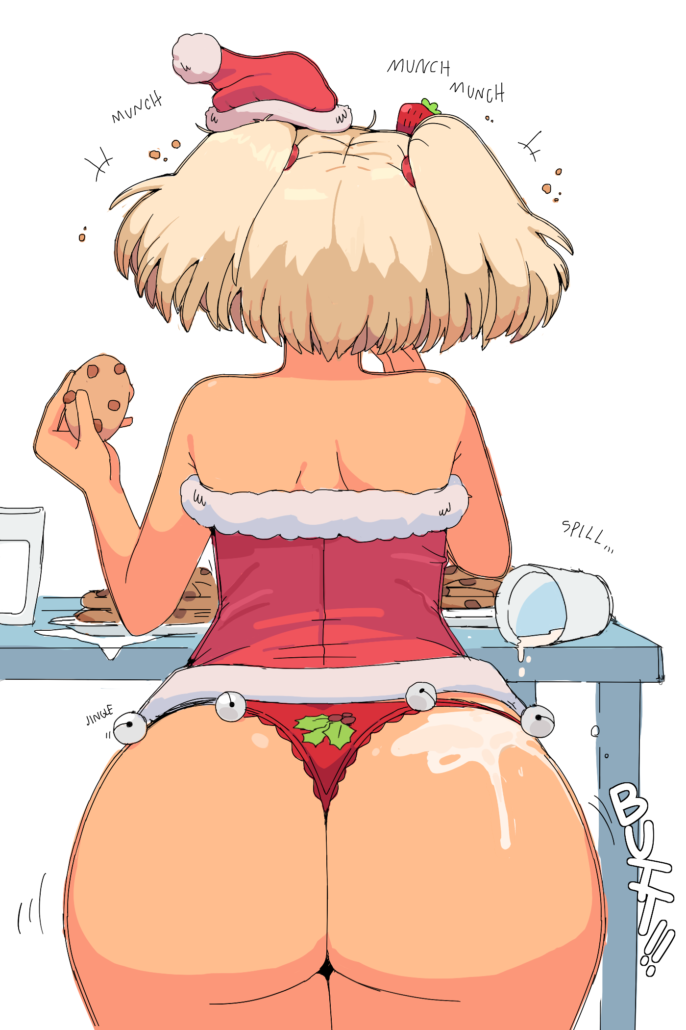 ass, ass bigger than head, ass focus, big ass, booty, butt, lewdlemage, nice ass, oatmeal (lewdlemage), tagme