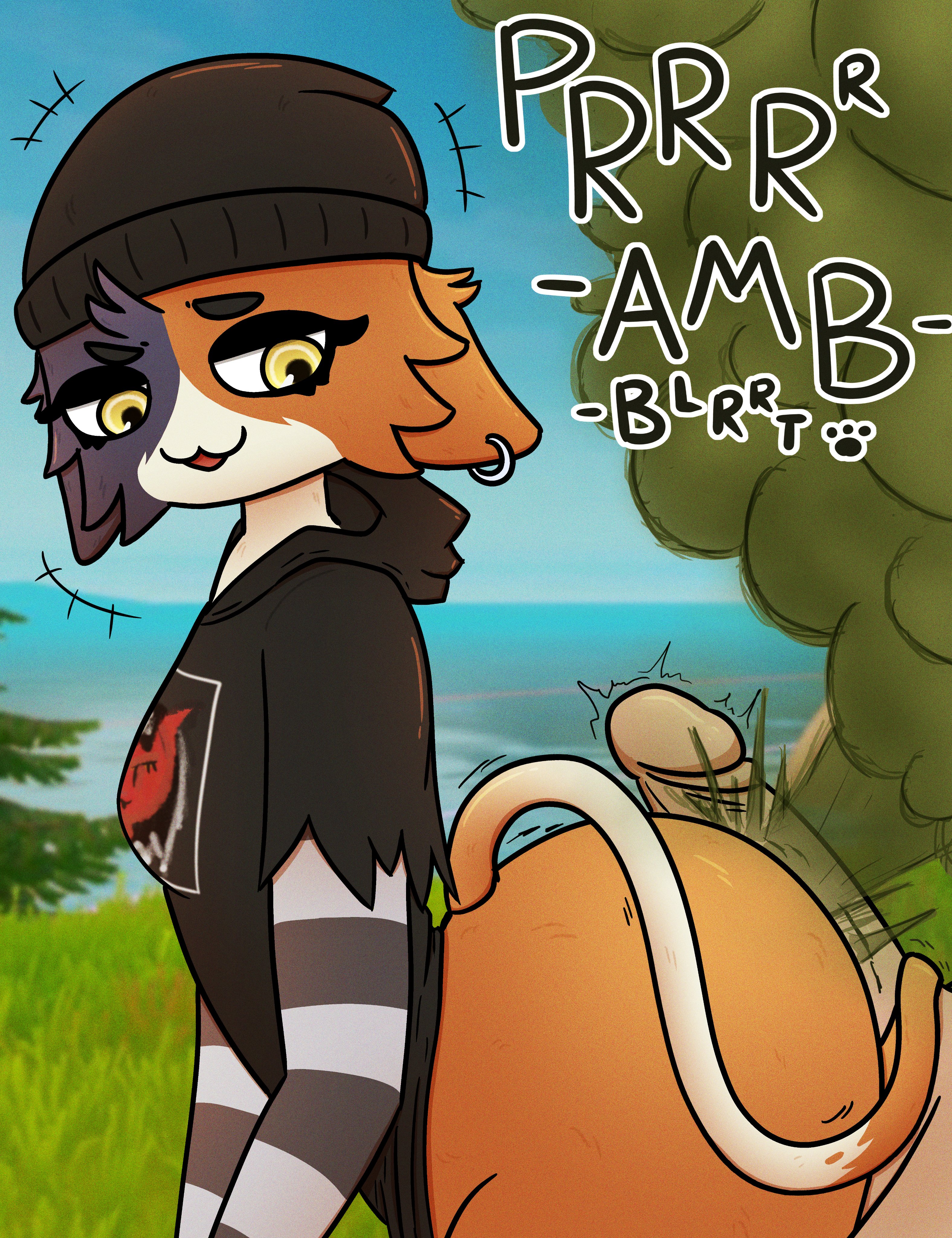 alternate version available, assjob, big ass, big penis, buttjob, cat ears, cat girl, cat humanoid, catgirl, fart, fart cloud, fart fetish, fart on dick, farting, farting on dick, fartjob, fortnite, fortnite: battle royale, furry, meow skulls (fortnite), pantless, penis between ass, sooshinoko