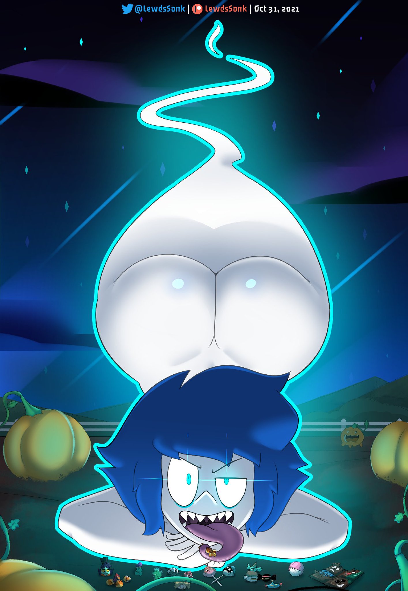 ass, blue hair, female, ghost, ghost girl, lapis lazuli (steven universe), lewdssonk, solo, steven universe, tagme, thin eyebrows