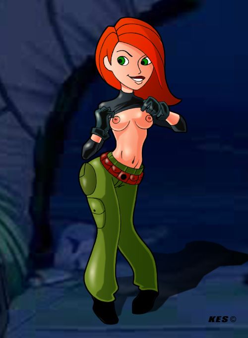 disney female female_only human kes_(artist) kim_possible kimberly_ann_possible nipples solo straight_hair tagme