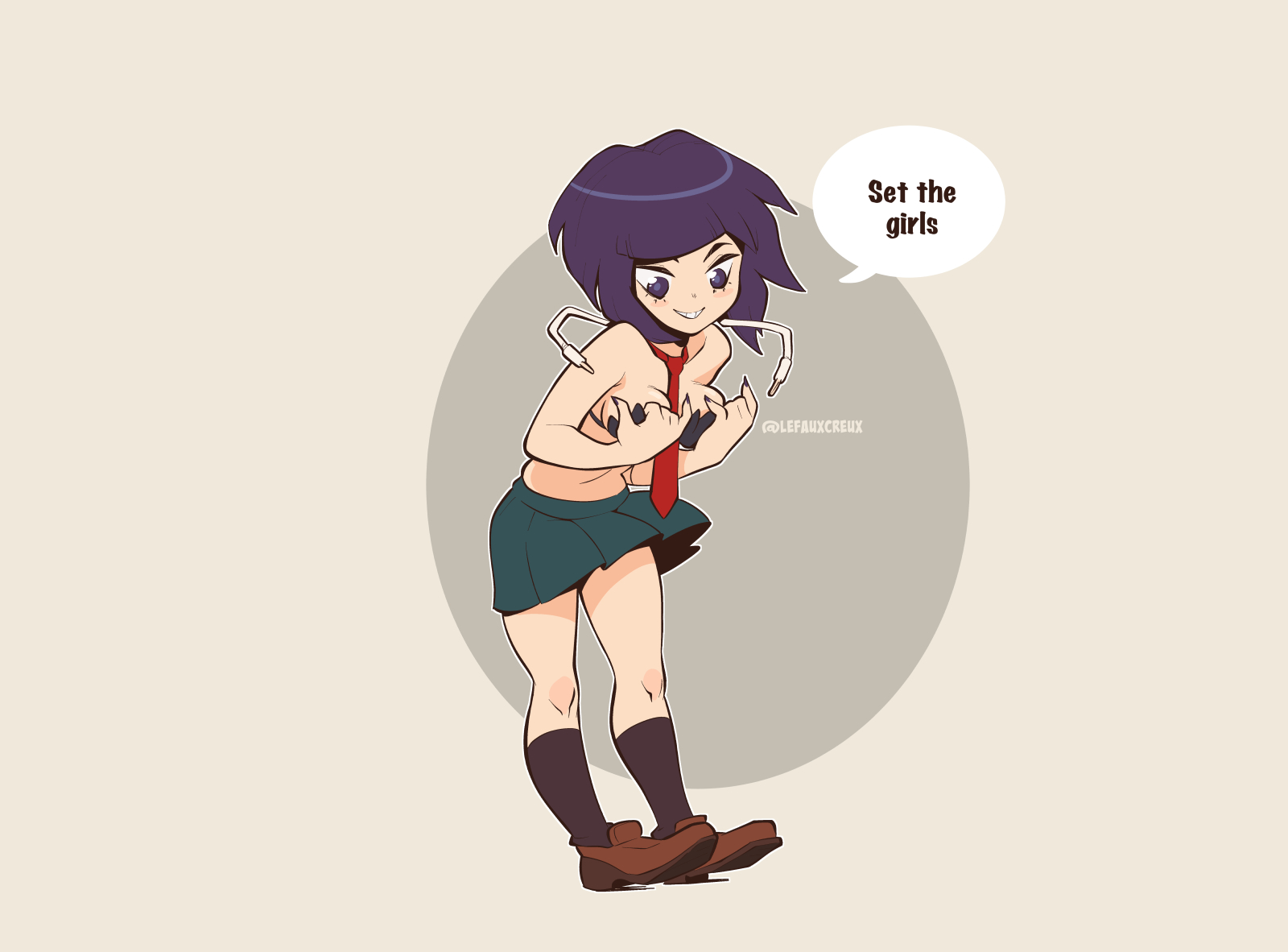 1girls, bra, breasts, clothed, clothing, creux, dialogue, female, female only, human, kyoka jiro, light skin, light-skinned female, mostly nude, my hero academia, pale skin, solo, text, undressing