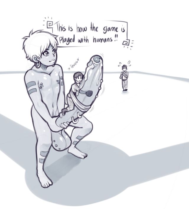 3boys, balls, big balls, big penis, black and white, english text, erect penis, erection, femboy, foreskin, giant, giant femboy, giant male, huge cock, long penis, macro, male, masturbation, modeseven, monochrome, nude, nude male, partially retracted foreskin, penis, precum, retracted foreskin, size difference, testicles, text, tied to penis, uncircumcised, uncut, white hair