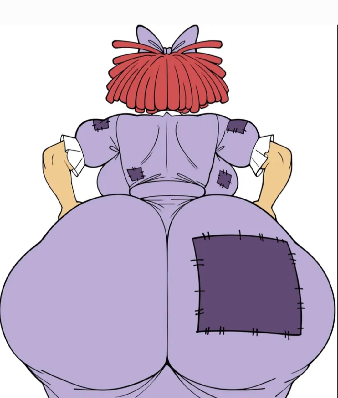 coldarsenal, huge ass, huge breasts, ragatha (the amazing digital circus), solo, the amazing digital circus