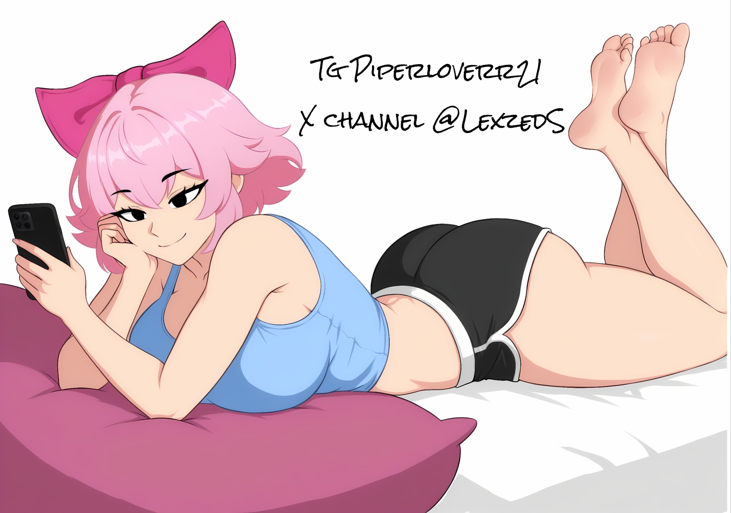 1girls, ai, ai generated, bed, big breasts, brawl stars, cute, melodie (brawl stars), piperloverr21, sexy