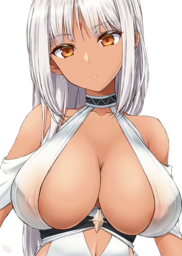 1girls alternate_costume azur_lane cleavage eagle_union_(azur_lane) expressionless eyebrows_visible_through_hair facial_mark female female_only forehead_mark fully_clothed koutarou_(plusdrive) looking_at_viewer massachusetts_(azur_lane) massachusetts_(dressed_to_impress)_(azur_lane) native_american neutral_expression nipple_visible_through_clothes official_alternate_costume orange_eyes see-through_clothing solo white_dress white_hair