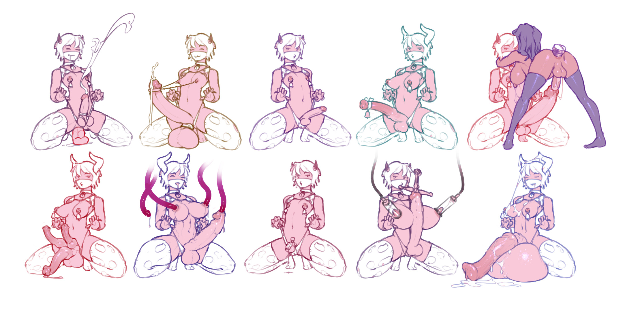 5boys, 6+futas, anal insertion, animal ears, areolae, balls, big balls, big breasts, big penis, bikini, breasts, chastity, chastity cage, collage, cow print, cum, dildo, docking, ejaculation, elbow gloves, erection, femboy, futa on futa, futa urethral insertion, futanari, gloves, hands-free, handsfree ejaculation, horns, horsecock, huge balls, humanoid, humanoid penis, hung trap, hyper, hyper balls, hyper penis, intersex, male, male urethral insertion, mask, masturbation, milking, multi genitalia, multi penis, multiple boys, multiple futa, multiple males, nipples, orgasm, oversized balls, penile urethral insertion, penis, restricted palette, sex, sex toy, sketch, spread legs, squatting, tailbox, tentacle, tentacle sex, thighhighs, trap, triphallia, urethral insertion, urethral penetration