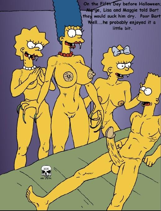 bart_simpson female human imminent_death lisa_simpson maggie_simpson male marge_simpson straight tagme the_fear the_simpsons vampire yellow_body