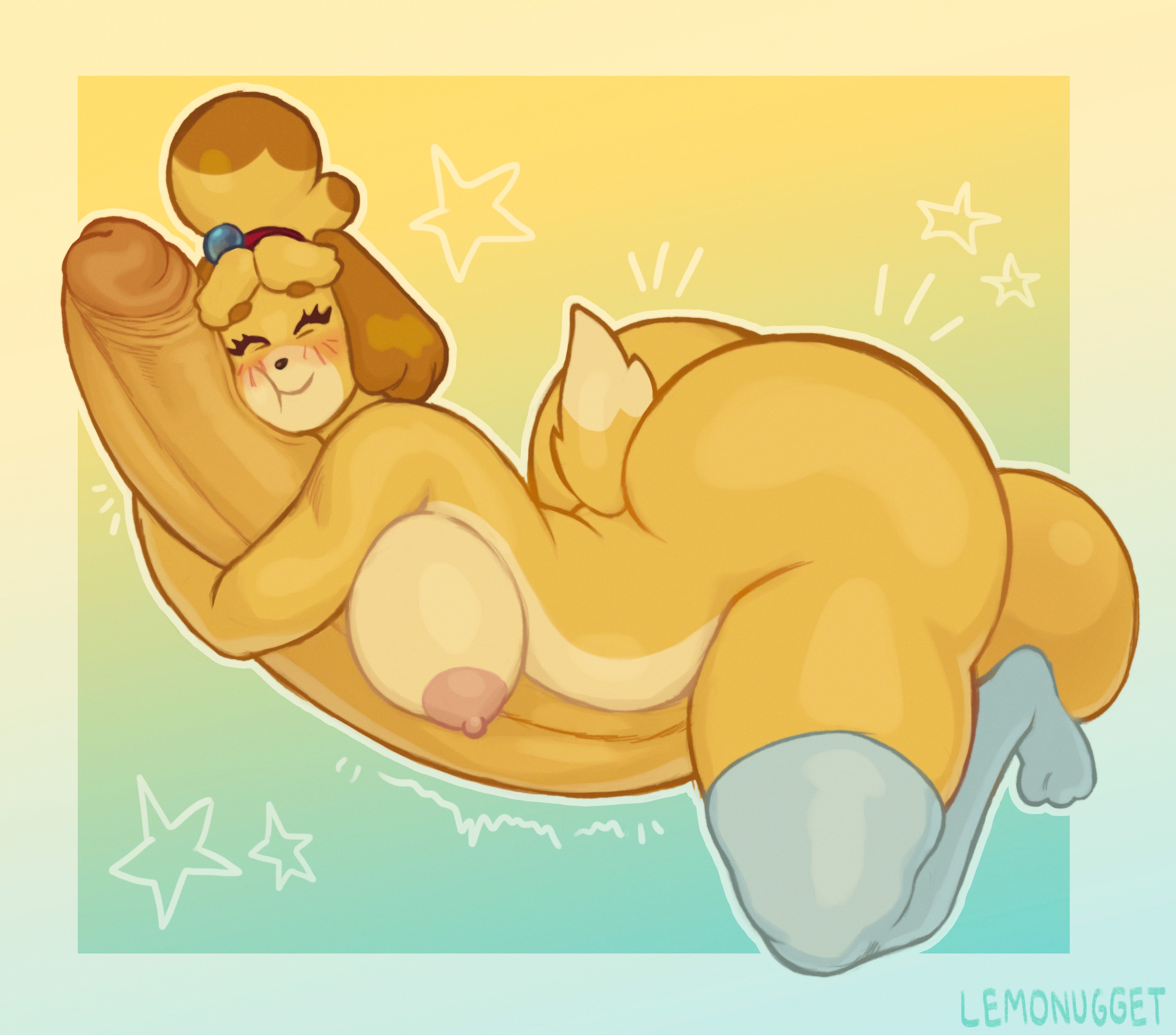 1futa, animal crossing, arched, arched back, ass, ass up, balls, balls out, ballsack, big ass, big balls, big butt, big penis, booty, butt, cock, cock bigger than torso, cock focus, dog, dog ears, dog girl, dog tail, doggy, fat, fat ass, futa, futanari, girlcock, gock, huge ass, huge balls, huge butt, huge penis, huge testicles, hugging, hugging penis, hyper, hyper balls, hyper cock, hyper futa, hyper genitalia, hyper penis, hyper testicles, isabelle (animal crossing), large, large ass, large balls, large butt, large penis, large testicles, leggings, lemonugget, naked, naked futa, naked with socks, nintendo, nude, nude anthro, nude futa, penis, penis bigger than body, penis bigger than head, penis focus, penis out, shih tzu, snuggling, socks, socks only, solo, solo futa, thick, thick ass, thick butt, thick hips, thick penis, thick thighs, thighhighs, thighs, yellow body, yellow fur, yellow hair, yellow skin