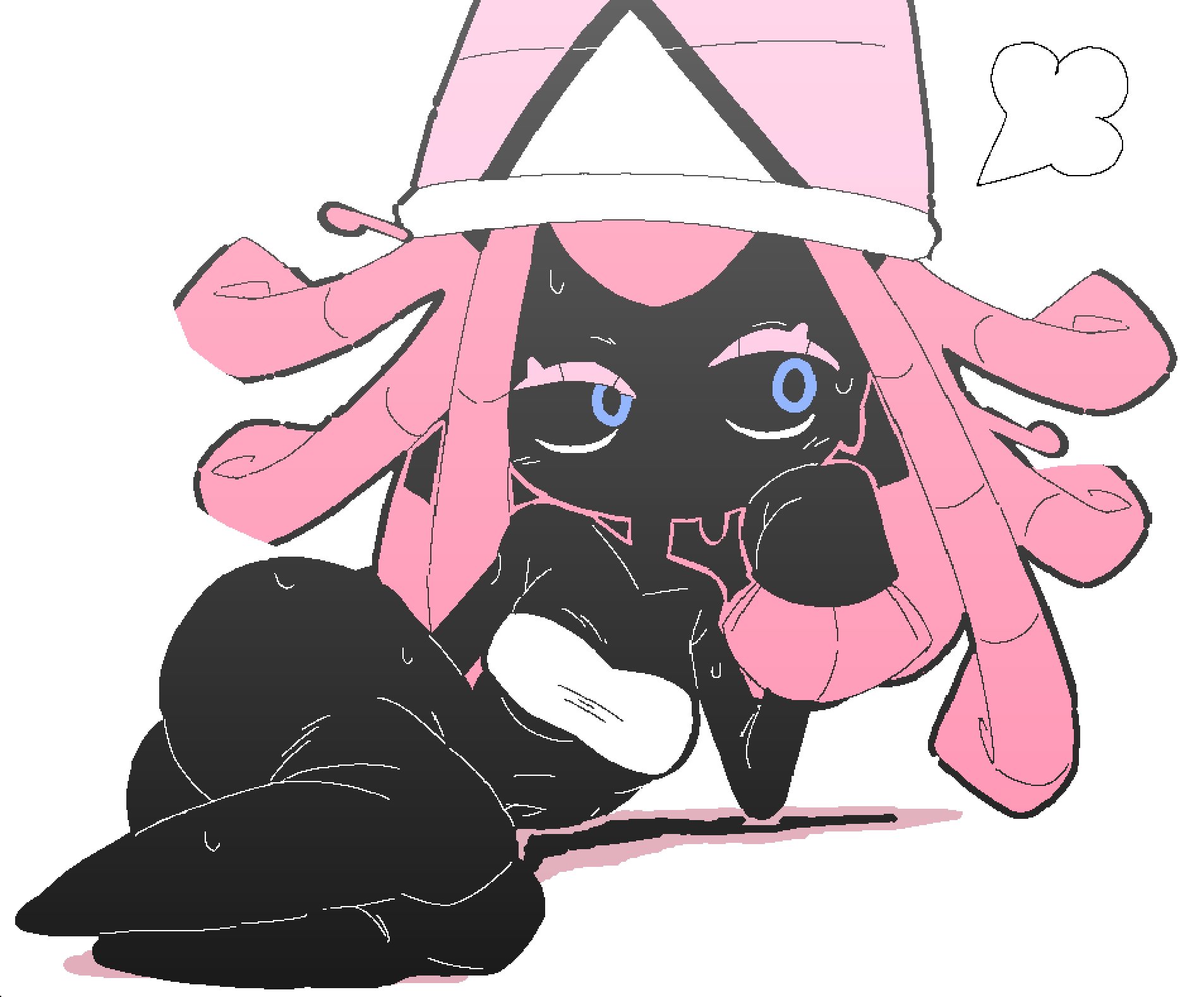1girls, ass, bottomless, legendary pokemon, pokemon, pokemon (species), sweat, tapu lele, wide hips