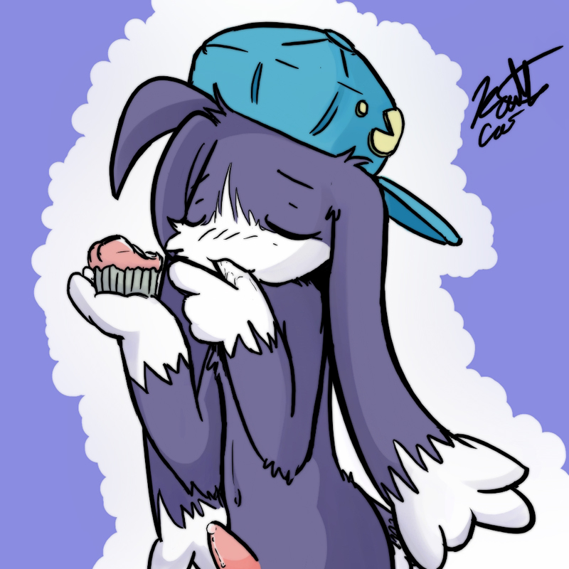 anthro holding_object kaittycat klonoa klonoa_(series) male male_only penis solo tagme toony