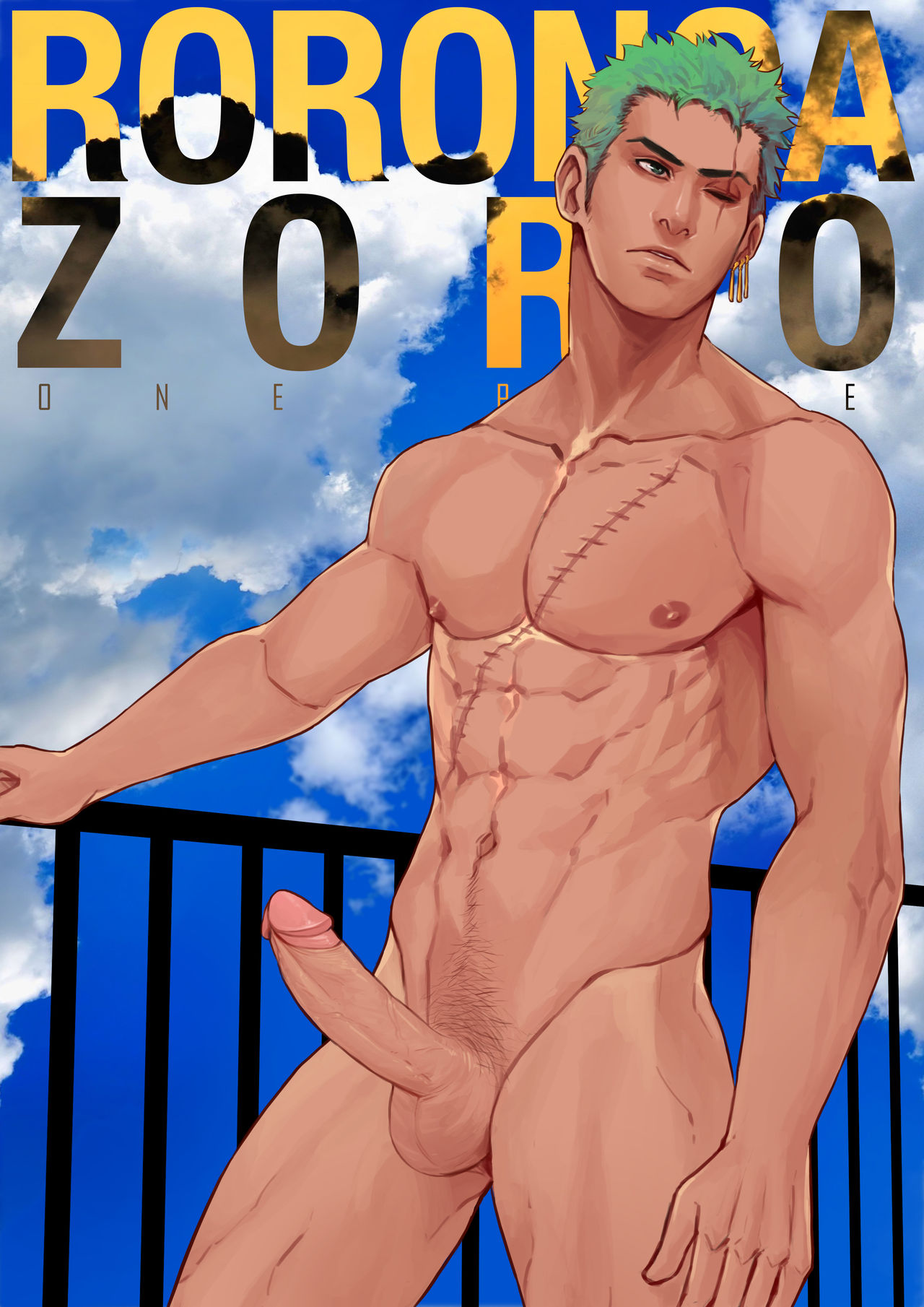 Roronoa Zoro (One Piece) Rule 34 Image