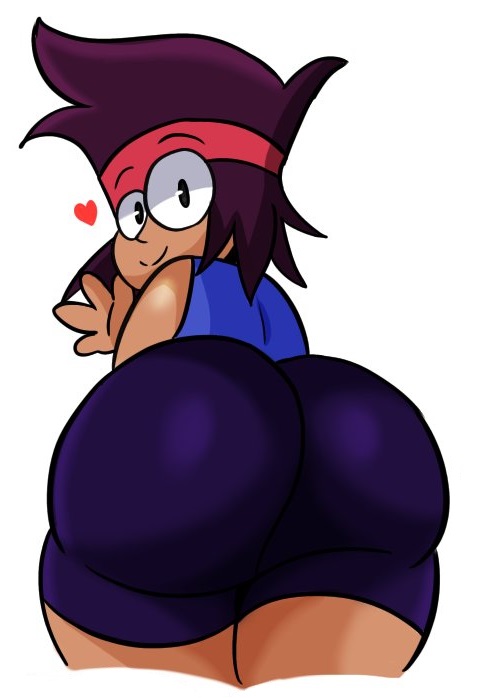 1boy, 1femboy, aged up, ass, big ass, big butt, bottom heavy, bottom heavy femboy, dark skin, dark-skinned femboy, dark-skinned male, femboy, femboy focus, femboy only, girly, k.o. (ok k.o.! let's be heroes), male, male only, nathanatwar, ok k.o.! let's be heroes, trap, whateverdoes