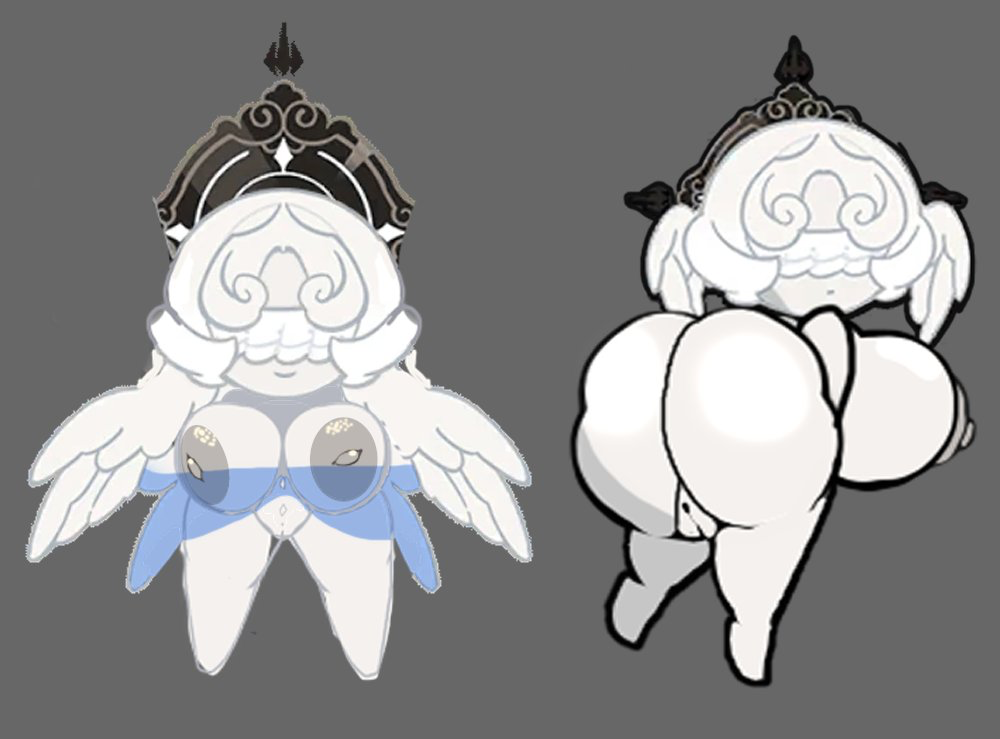 1girls, ass, barefoot, big ass, big breasts, completely nude, completely nude female, cookie run, cookie run kingdom, cubesmolly, doughael, female, female only, full body, naked, naked female, nude, nude female, pussy, solo, solo female