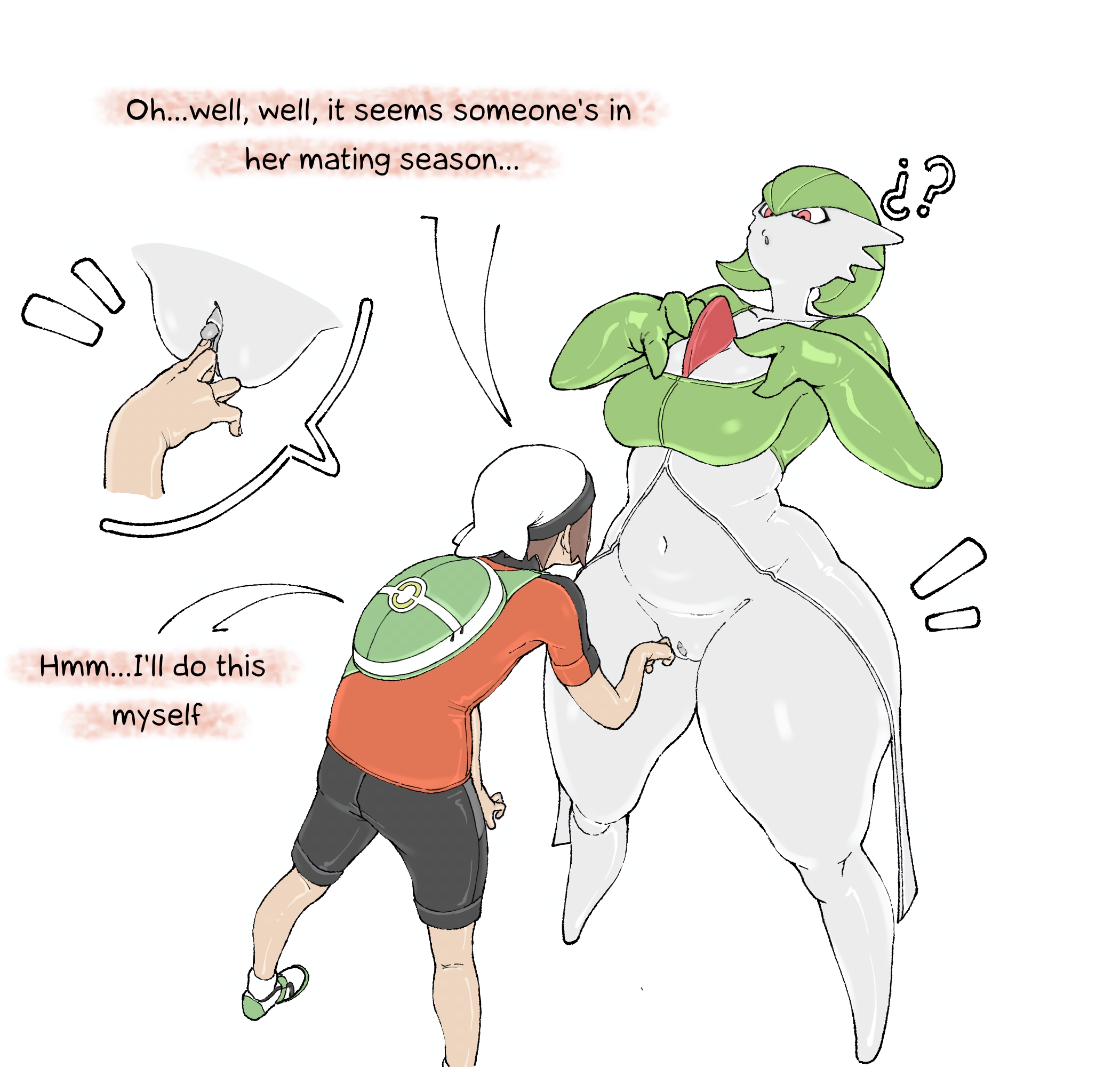 1boy, 1girls, blabo00, breasts, brendan (pokemon), clitoris, female, gardevoir, human, interspecies, male, nintendo, pokemon, pokemon (species), pokephilia, pussy, tagme