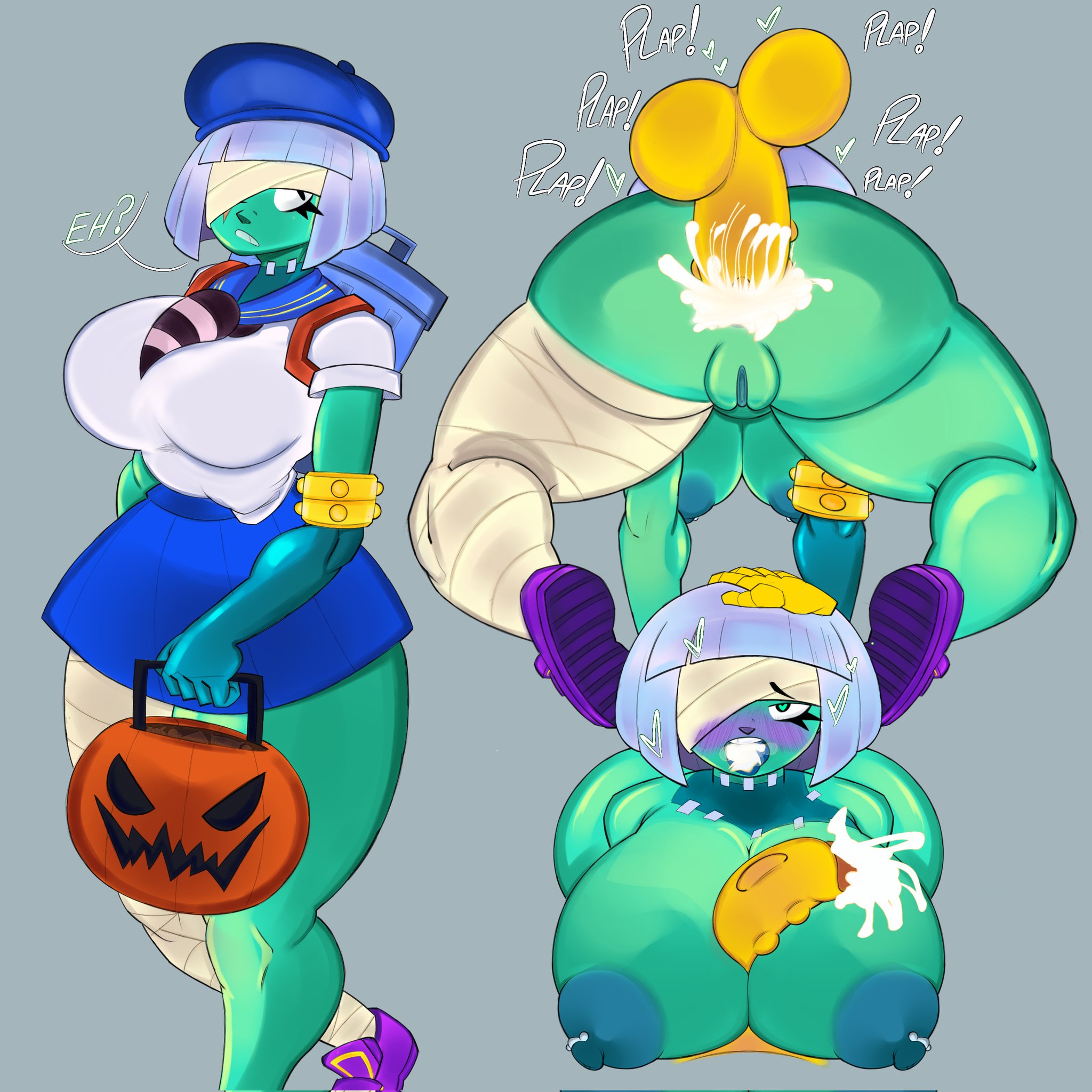 brawl stars, mateciento, penny (brawl stars), poco (brawl stars), trash panda penny