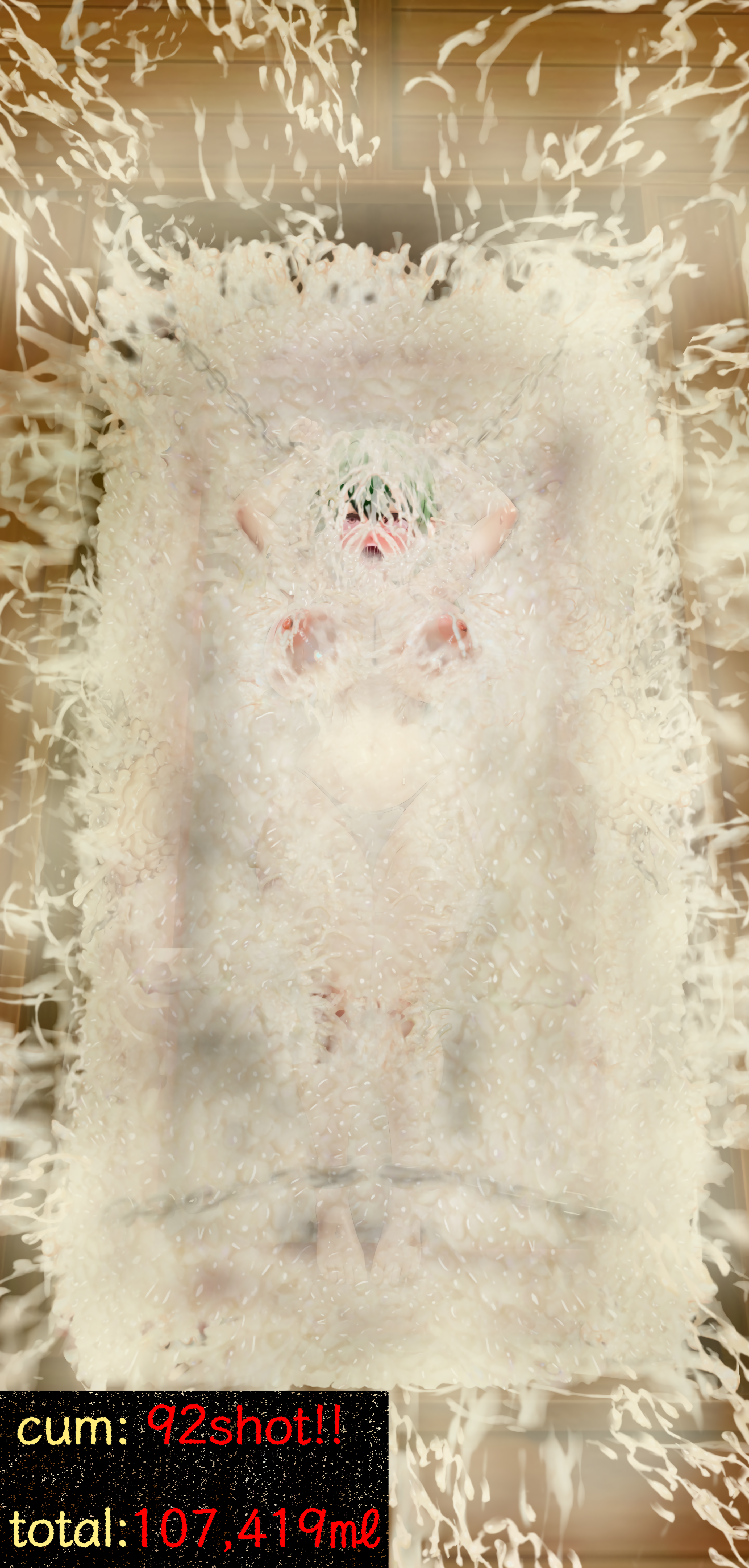 big breasts, breasts, bukkake, censored, covered in cum, crying, cum bath, cum dump, cum explosion, cum flood, cum flooding, cum on body, cum on breasts, cum on face, cum on leg, cum puddle, cum shower, cum slave, cumdump, drowning in cum, elf ears, elf girl, excessive cum, execution, group rape, helpless, helpless female, huge breasts, huge cumshot, imminent danger, imminent drowning, laying on back, measurements, no escape, public use, punishment, rape slave, restrained, restrained female, restrained legs, restrained wrists, sex slave, soaked in cum, tears, terrified, this is your life now, torture chamber, unknown1919