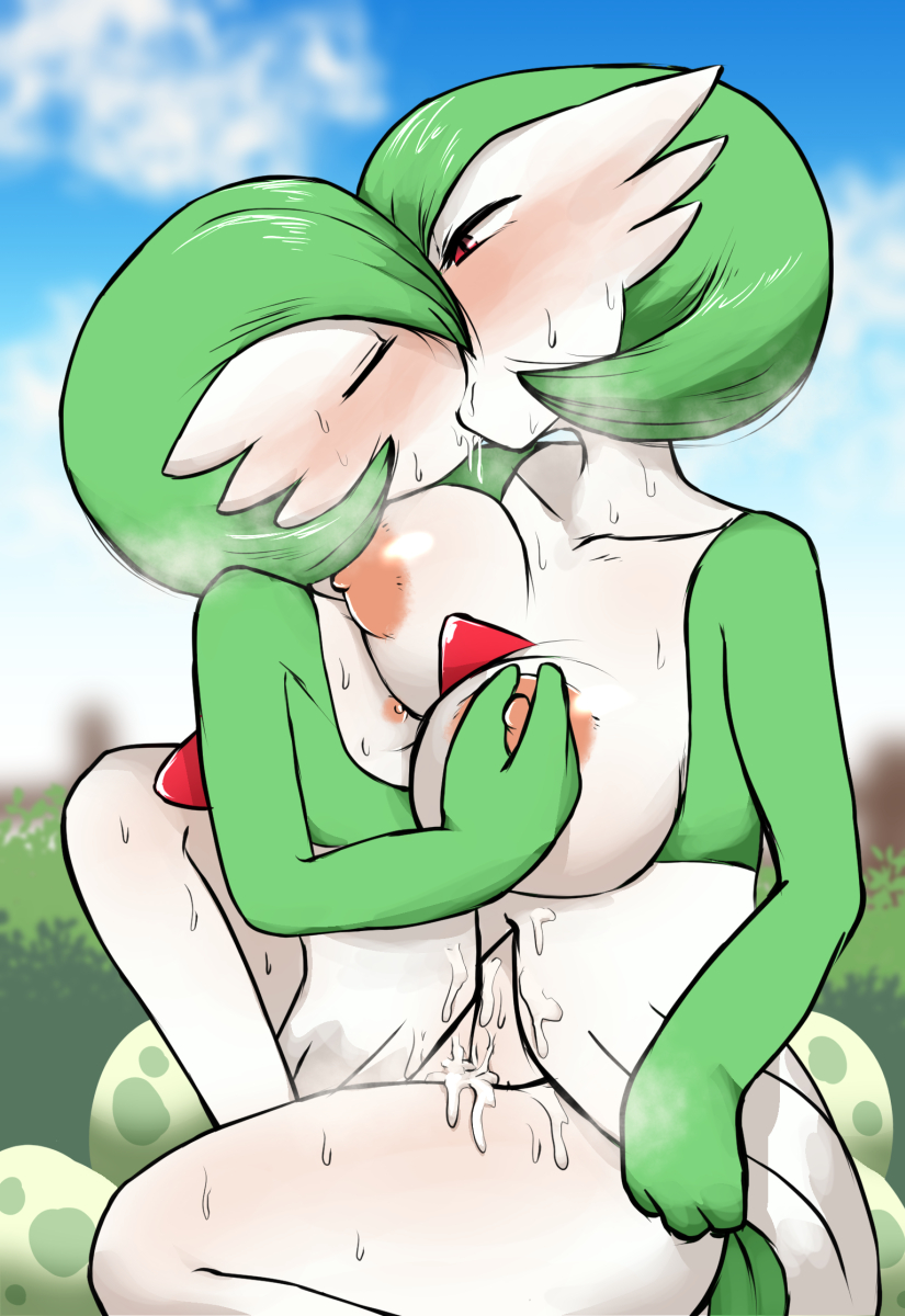 1boy 1girls breasts closed_eyes cum cum_in_pussy cum_inside female female_gardevoir female_penetrated female_pokemon femboy femboy_on_female gardevoir ie_gami implied_impregnation intraspecies kissing large_breasts male male/female male_gardevoir male_penetrating male_penetrating_female male_pokemon male_pokemon/female_pokemon nintendo penetration pokémon_(species) pokemon pokemon_(species) pokemon_rse red_eyes sex straight sweat