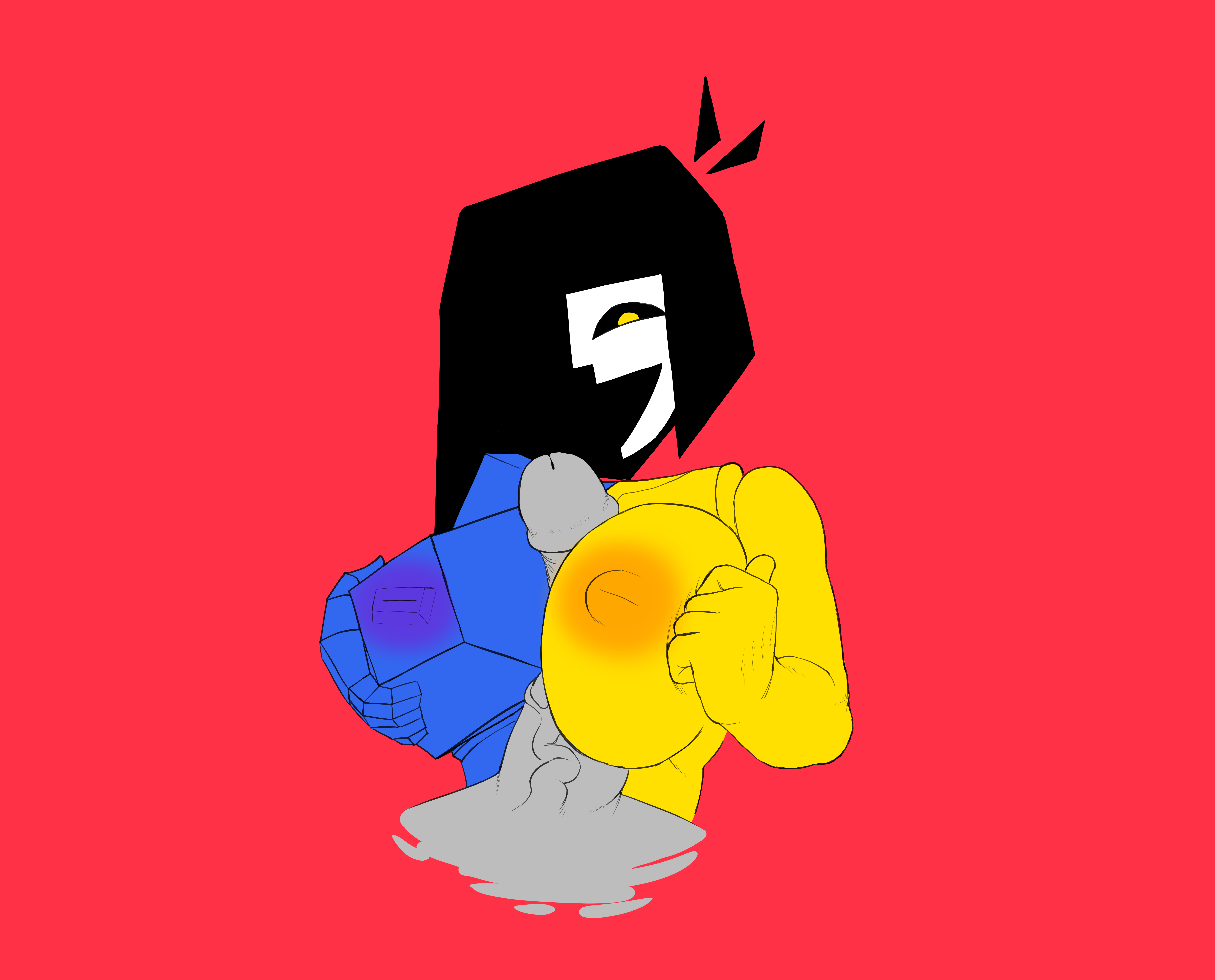big breasts, big penis, boobjob, breasts, ena, ena (series), female, joel g, male, paizuri, penis, polygonal, polygonal breast, rawhell